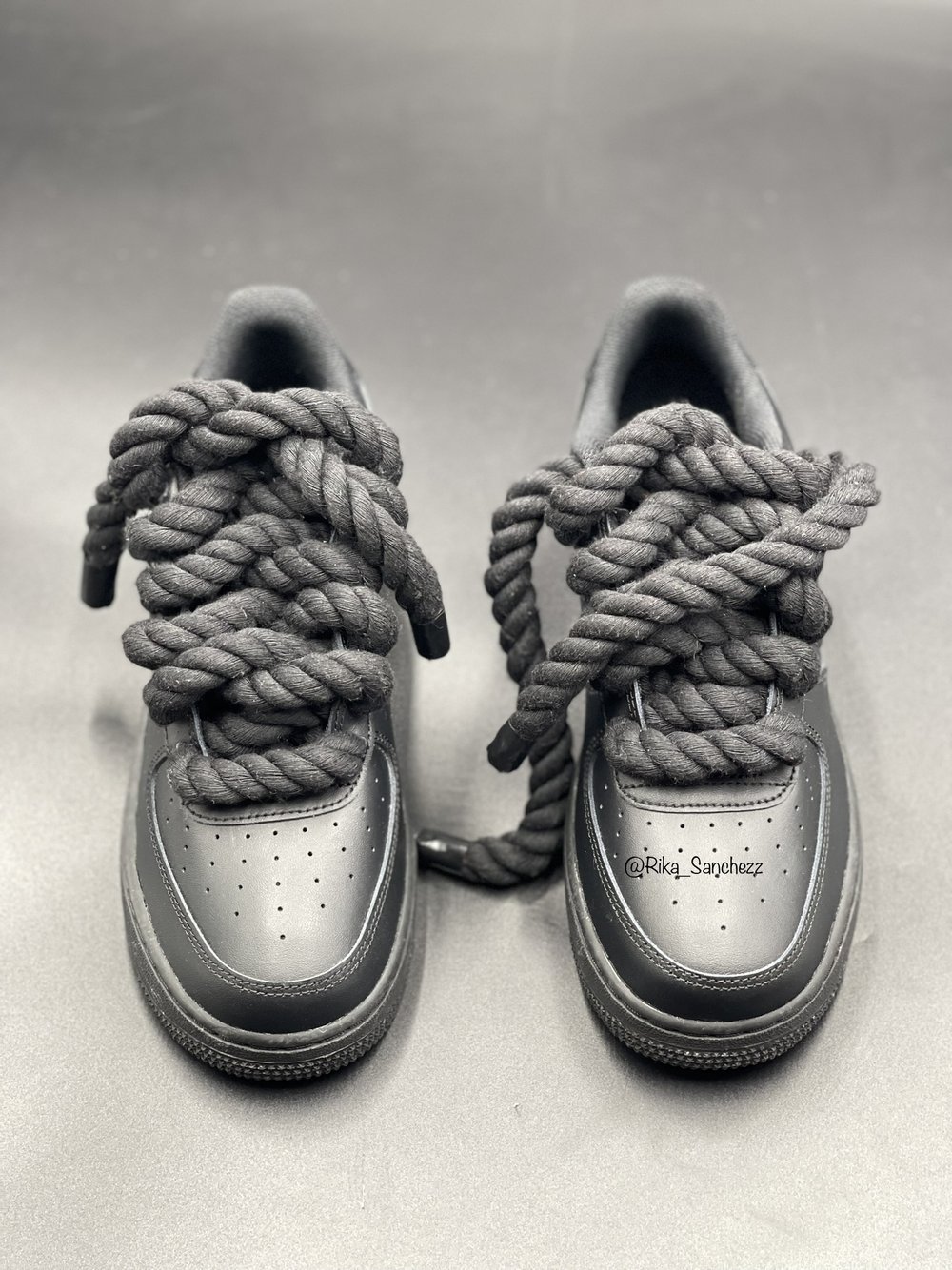 Black rope laces - AF1 White