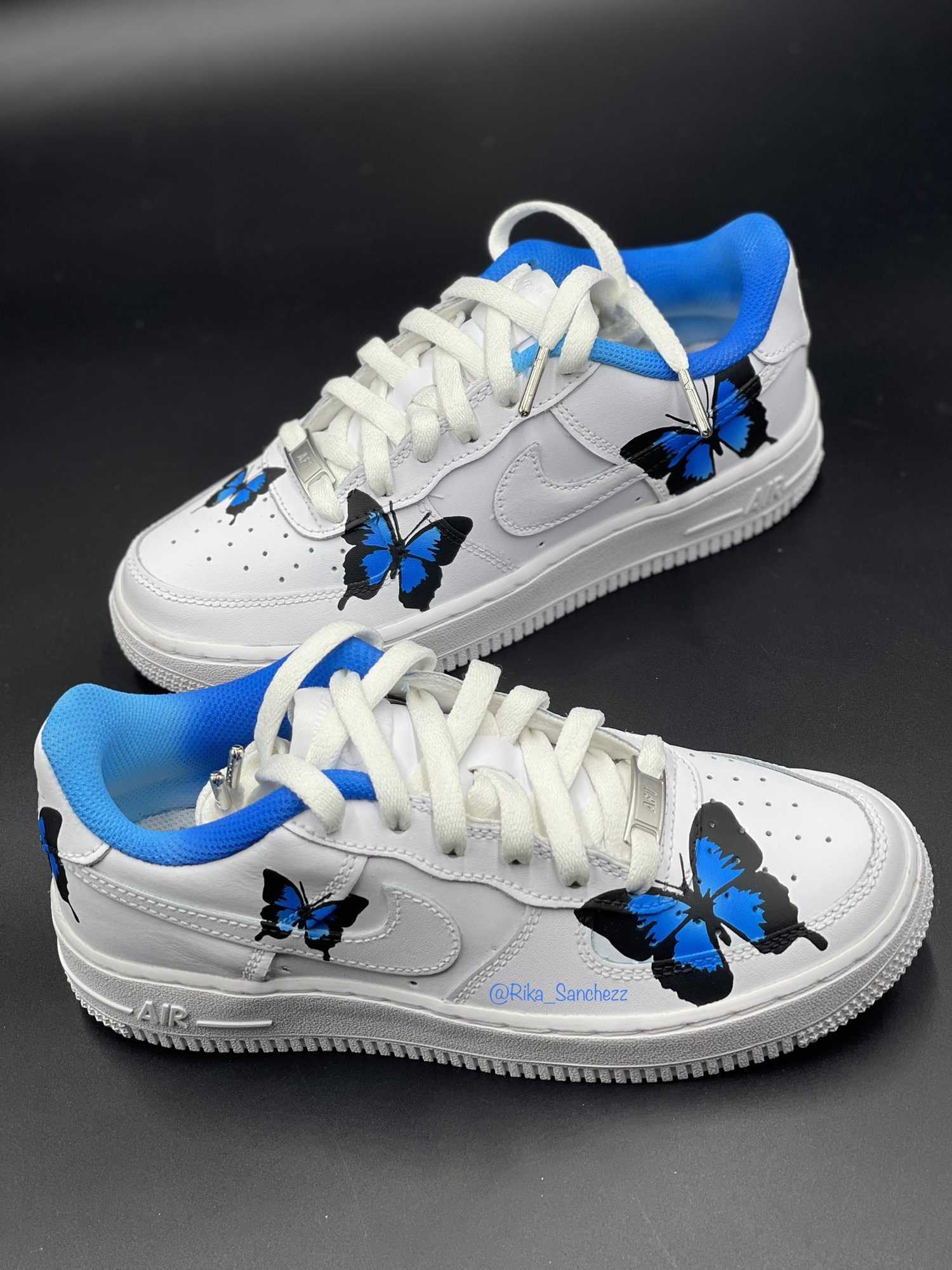 Cookie Monster X LV Air Force 1 Low (white) — Rika Sanchezz Customs