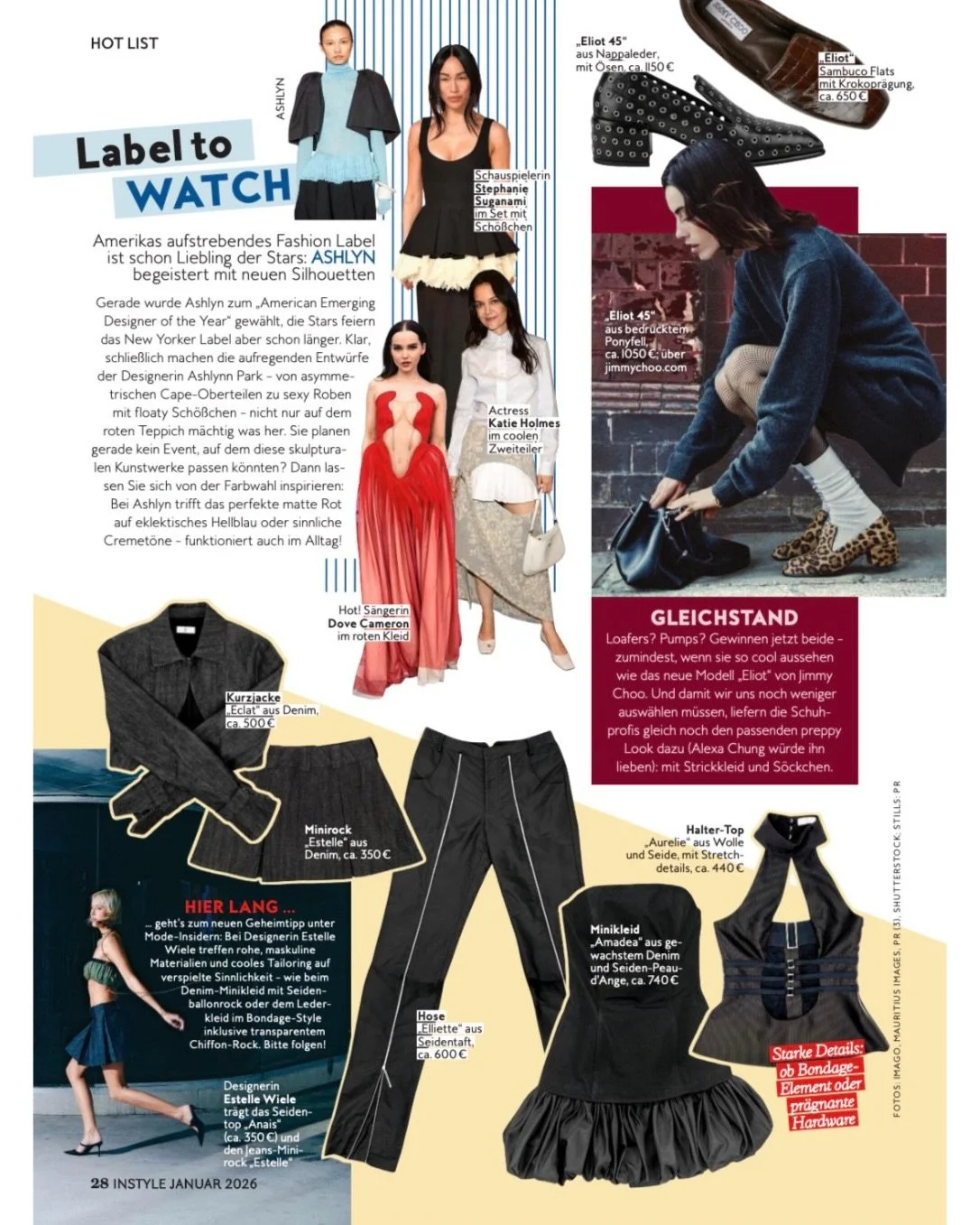 + Label to watch +
Honored to be featured in InStyle Germany &mdash; January 2026 edition.
EVW highlighted as a brand to watch, alongside pieces from our collection.
Thank you for the love 🇩🇪🖤
