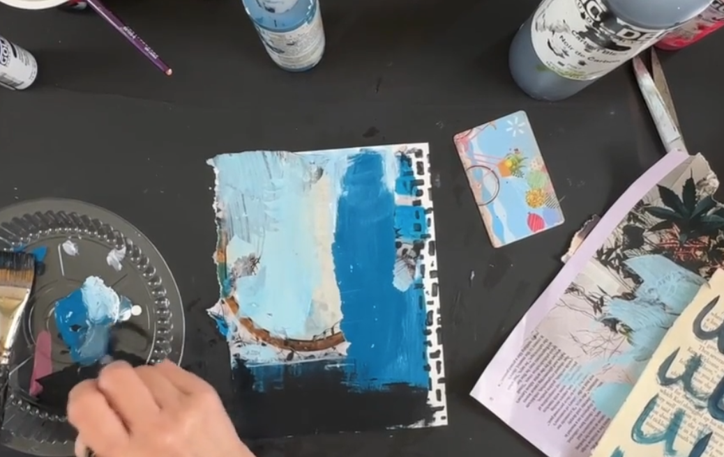 Online Mixed Media Collage