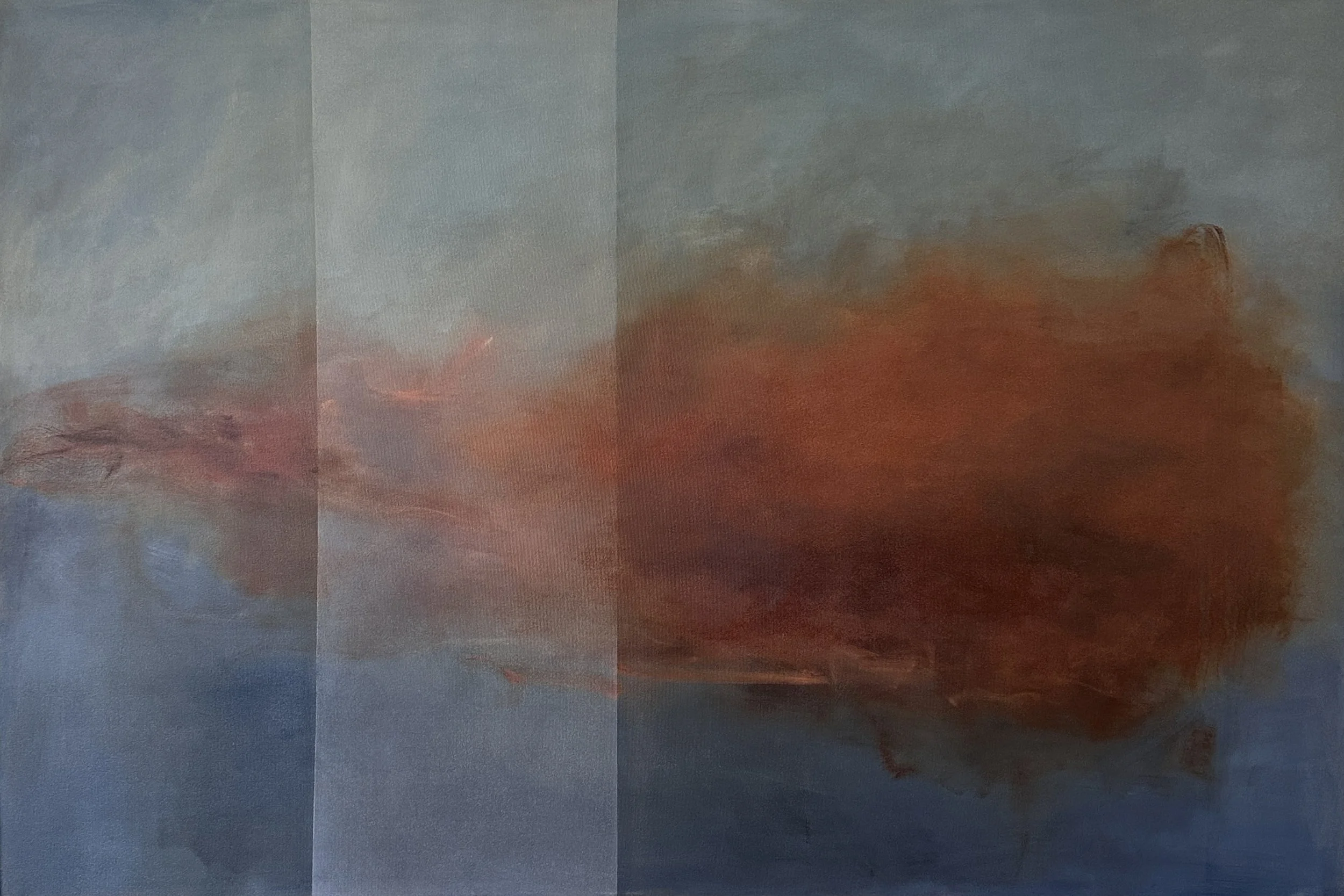 Crossing Fields Heather Neilson 48x72 Oil 2026 Abstract Painting