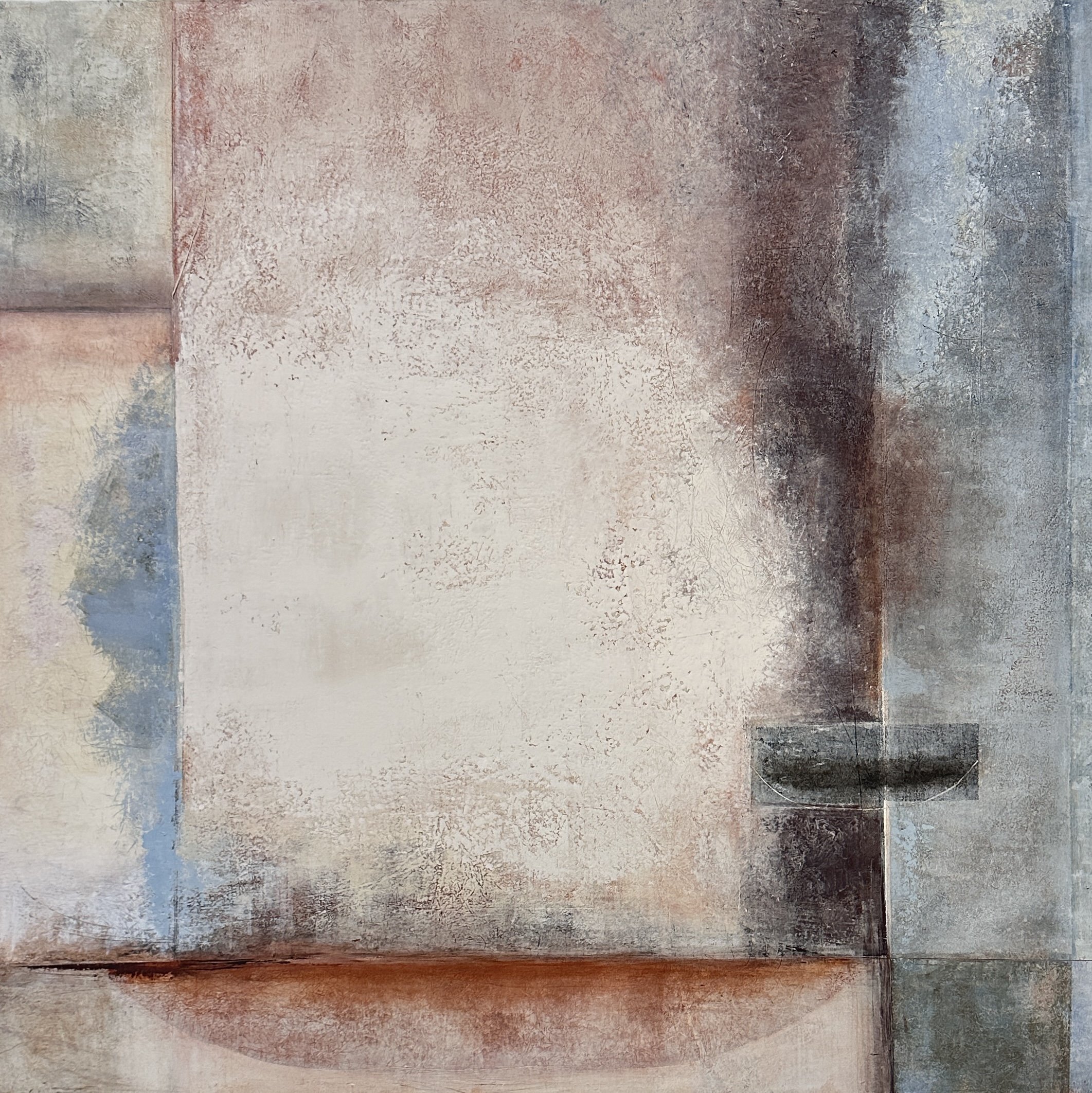 Keel Light 36x36" Oil and Cold Wax