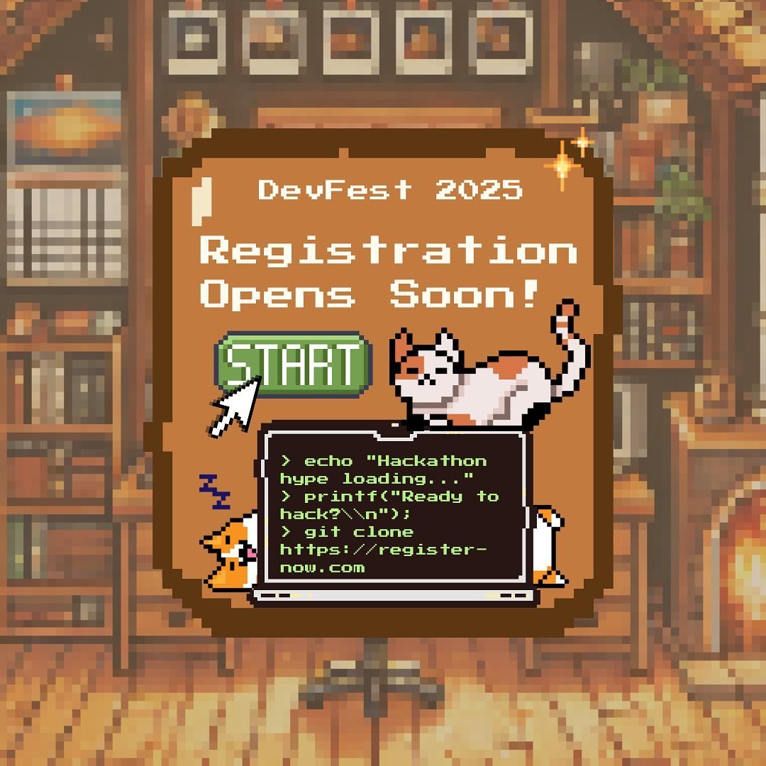 ✨ DEVFEST REGISTRATION OPENS SOON&nbsp;✨ 

Our biggest event of the year is happening in just a couple of months! We hope you&rsquo;re excited to build innovative projects and make new friends at ADI&rsquo;s annual hackathon, DevFest!&nbsp;😸 

DevFe