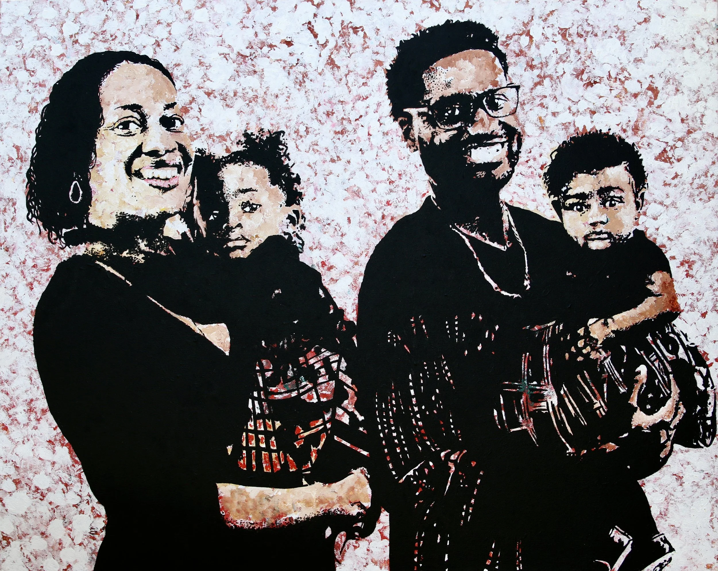 Ed McLaurin - For Mama, 30"x24", acrylic on canvas