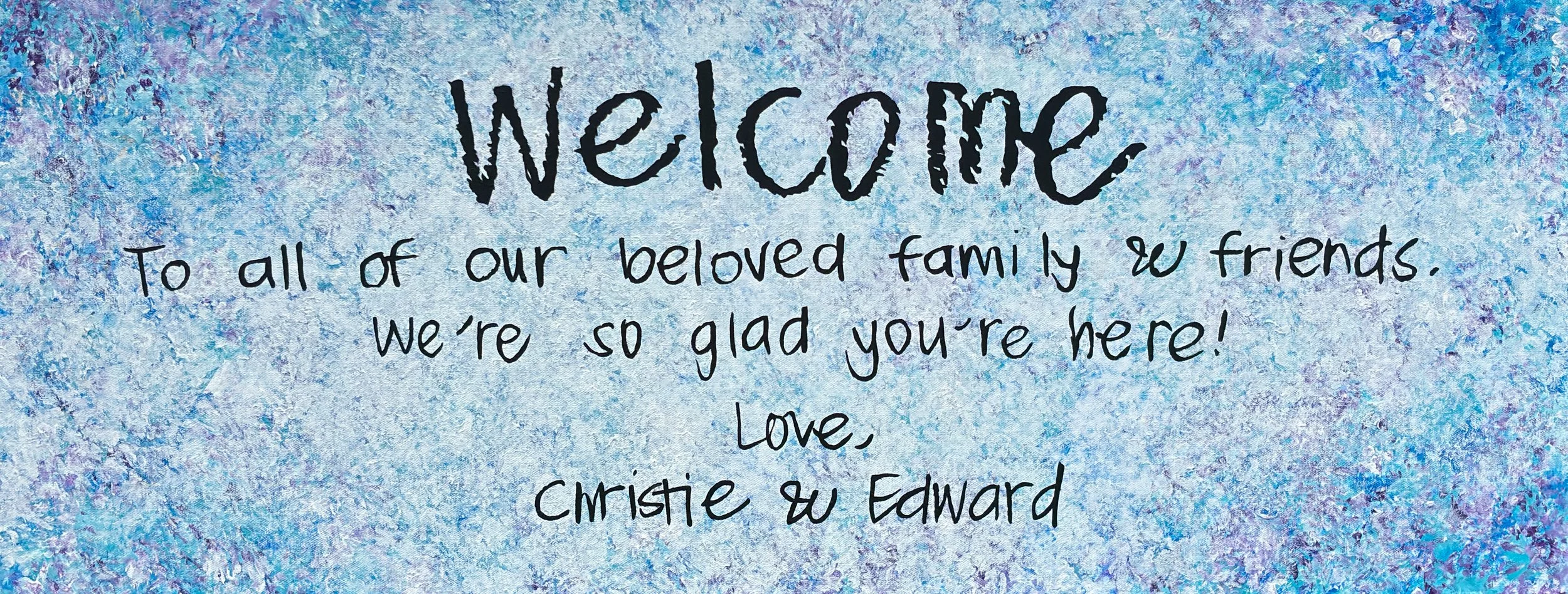 Ed McLaurin Art - Wedding Day Welcome Sign