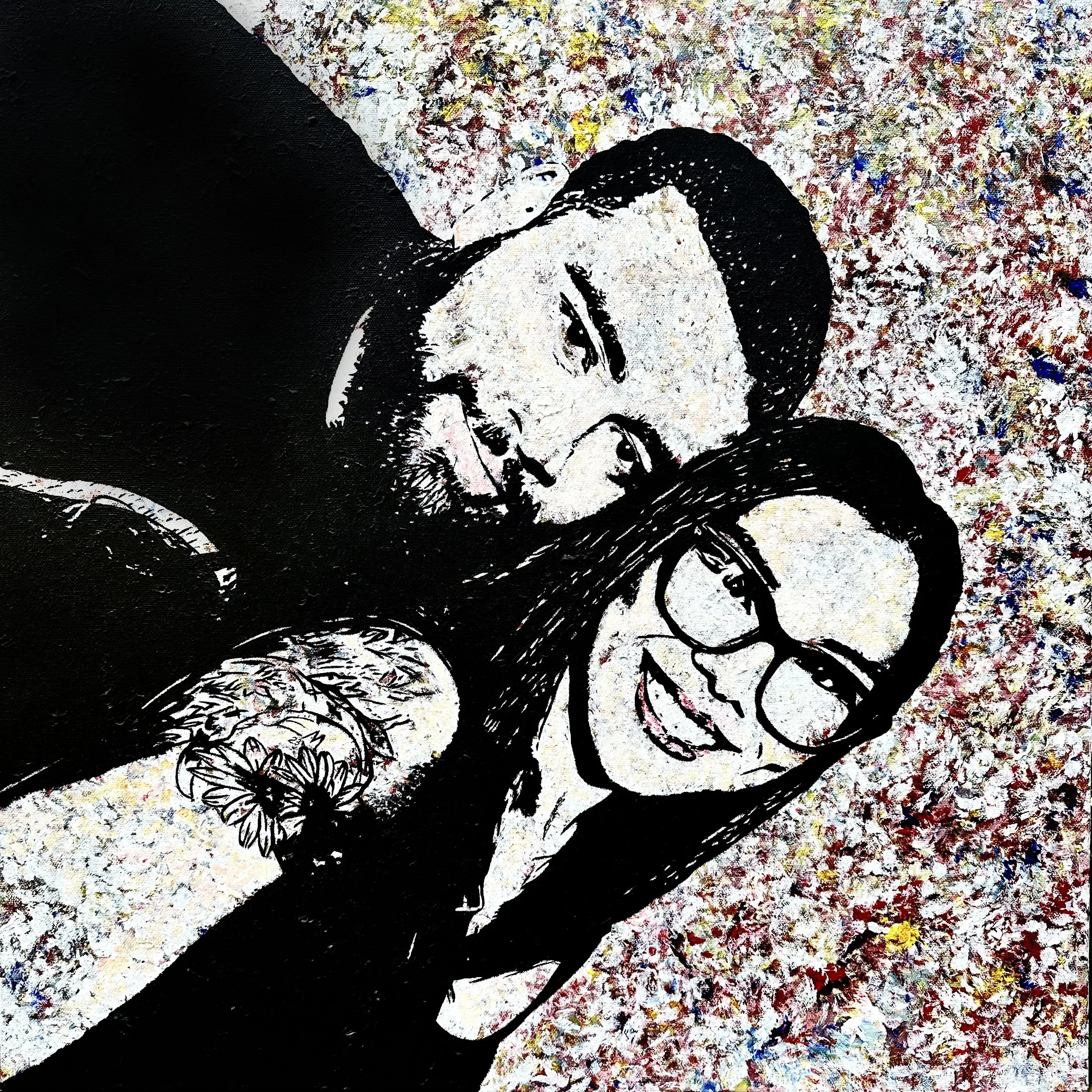 Ed McLaurin Art - Nu Day, 24"x24", acrylic on canvas.