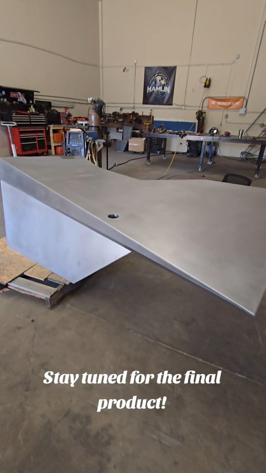 Custom low-poly design desk almost finished and ready for shipping!
Features 2 pop out drawers, a low-poly, cantilever design with over 700lbs of concrete inside!
I have a lot of time and work into this thing, and I'm excited to get the Jax Steel B