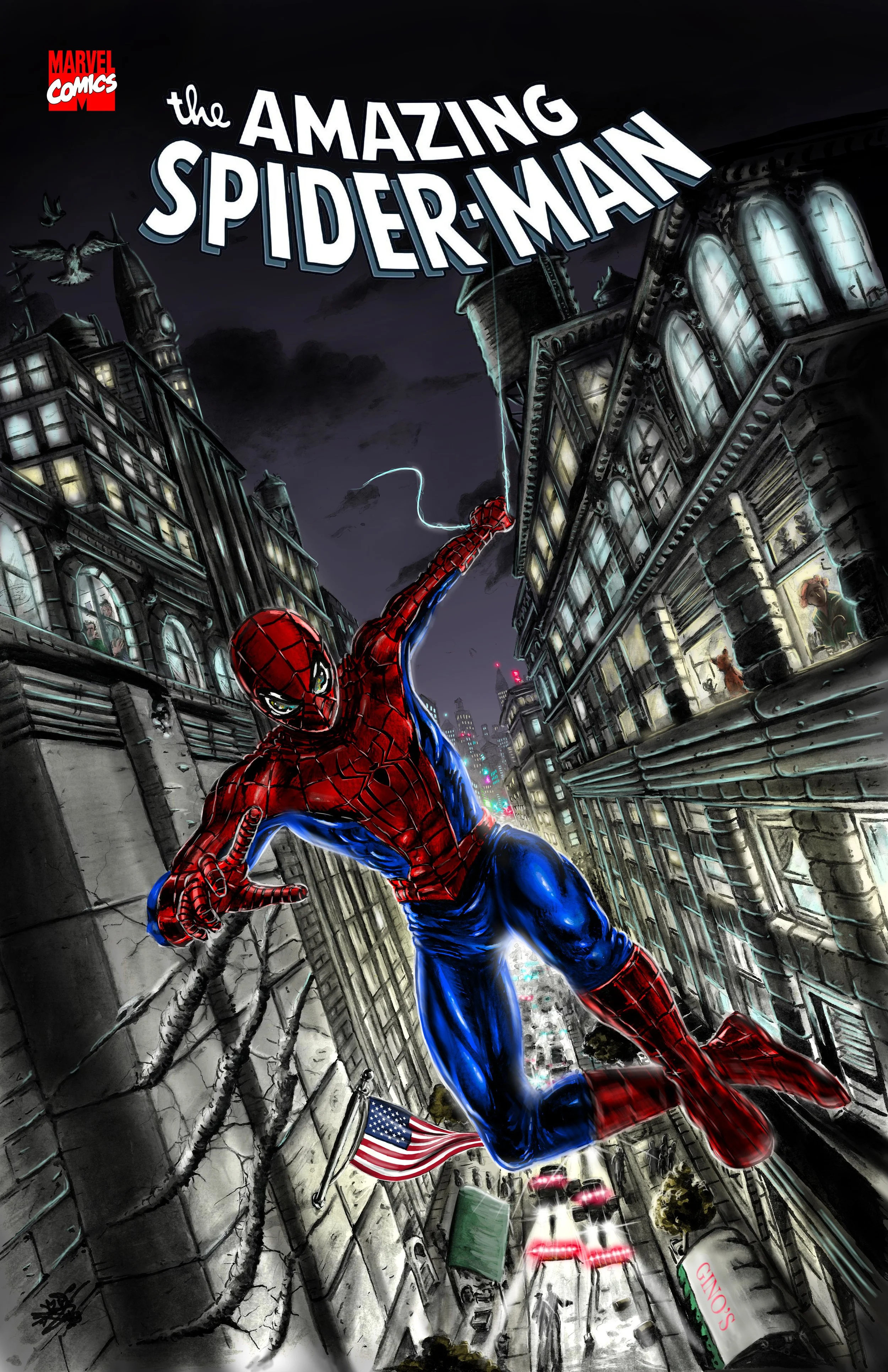Spider-Man: "Relentless." A sample cover.