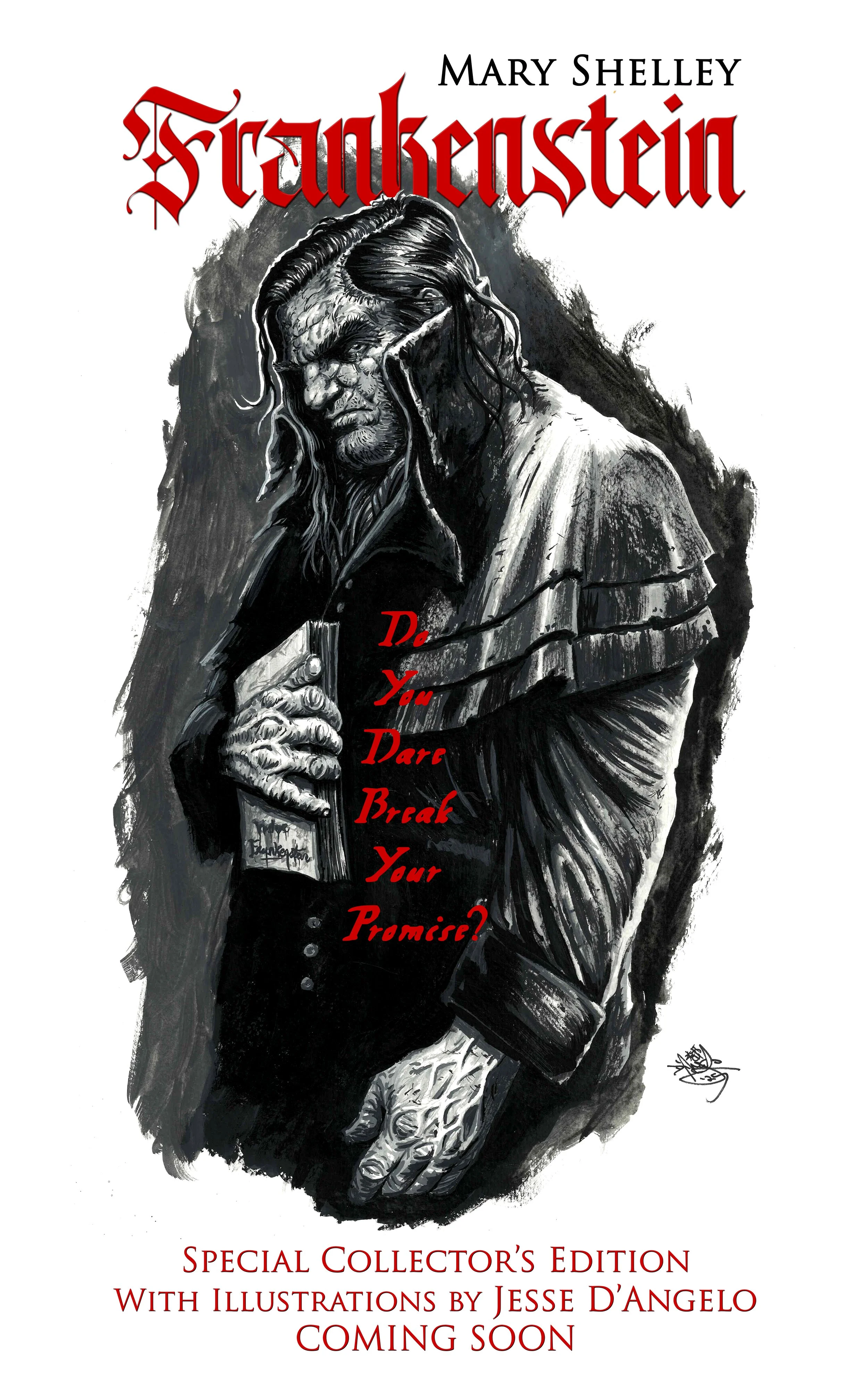 Teaser for my upcoming illustrated special edition of "Frankenstein."
