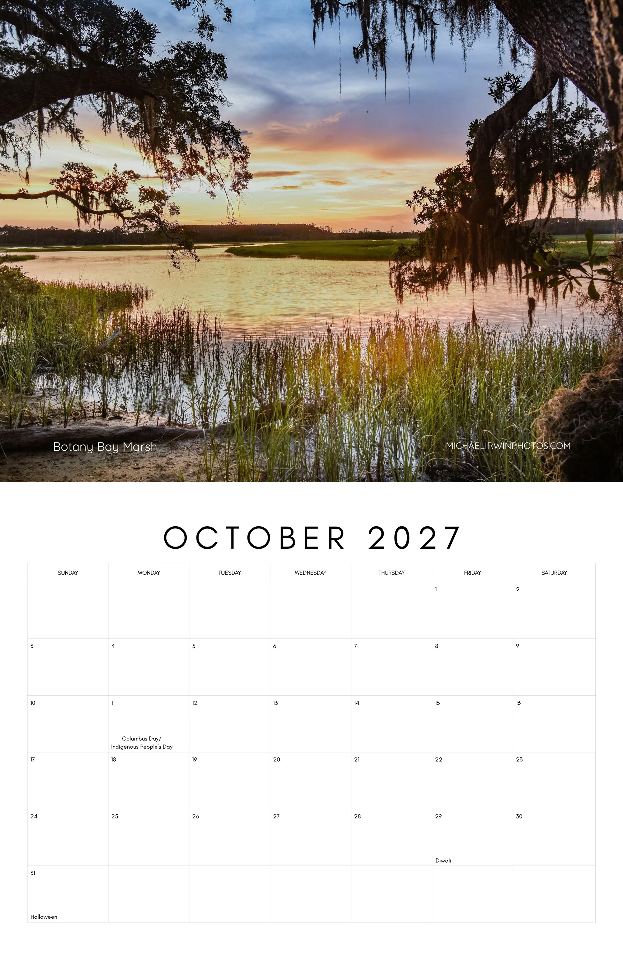 2027 Coastal Carolina Calendar