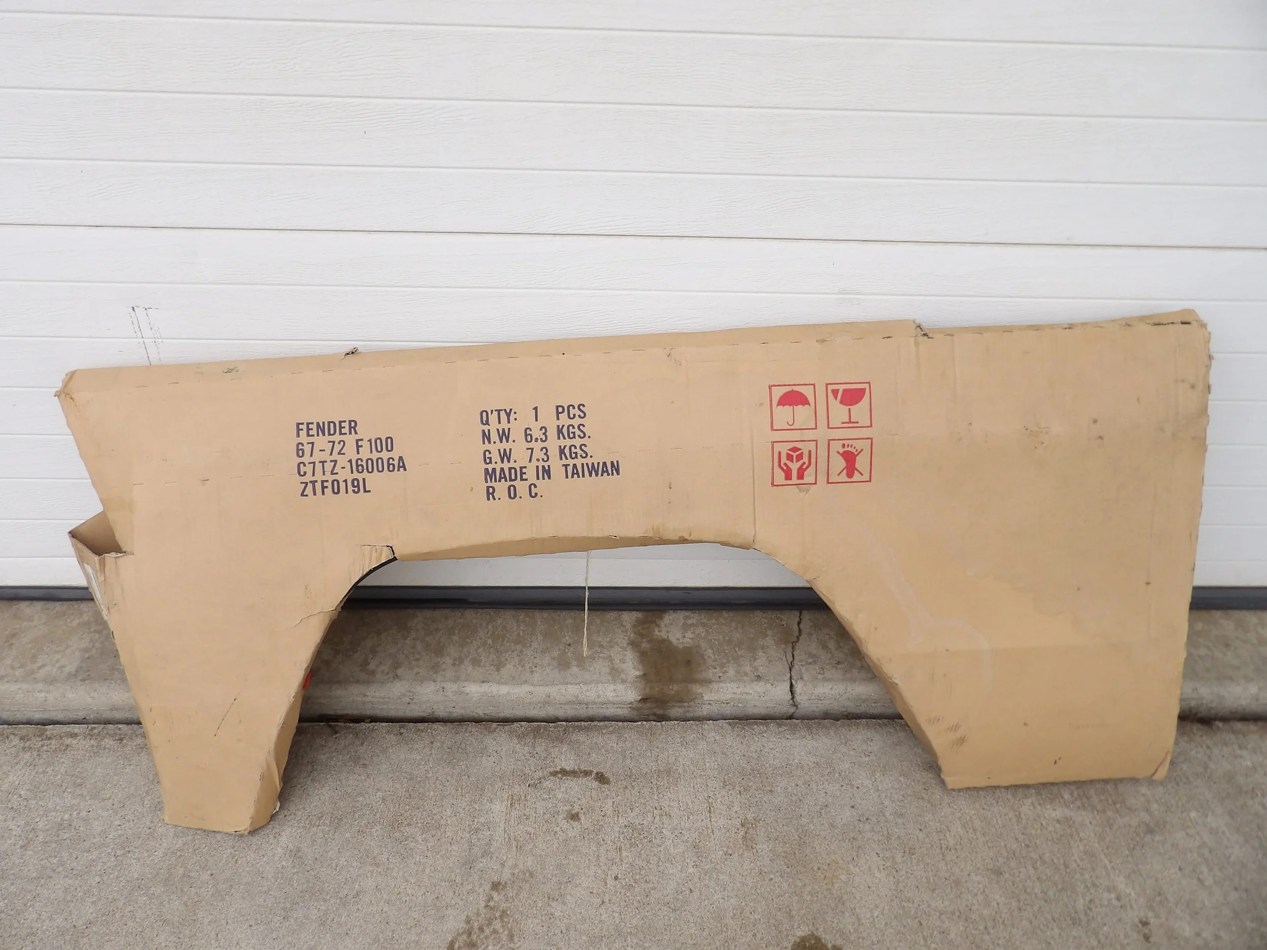 Left Front Fender For 1967 to 1972 Ford Truck