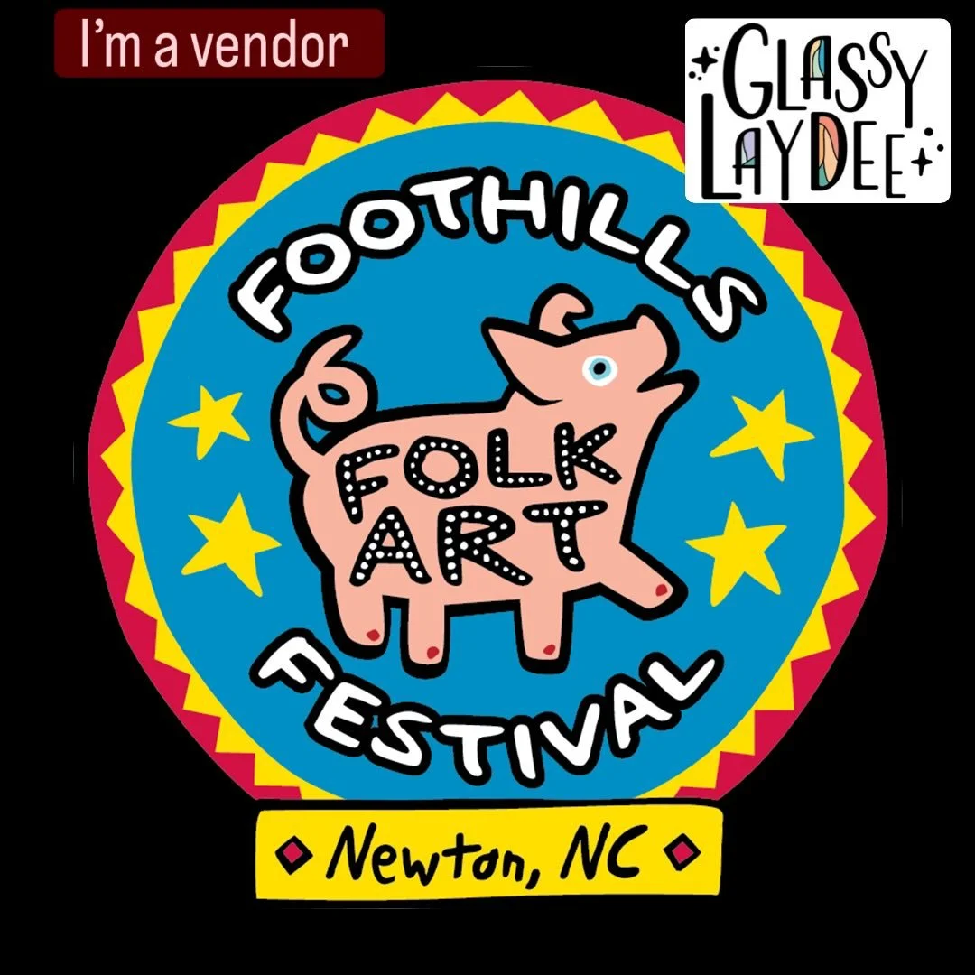 Come see us at the Newton Foothills Folk Art Festival. Everything is handmade, small businesses 😊 Come support local artists. 

May 9 
10-4 
Newton NC