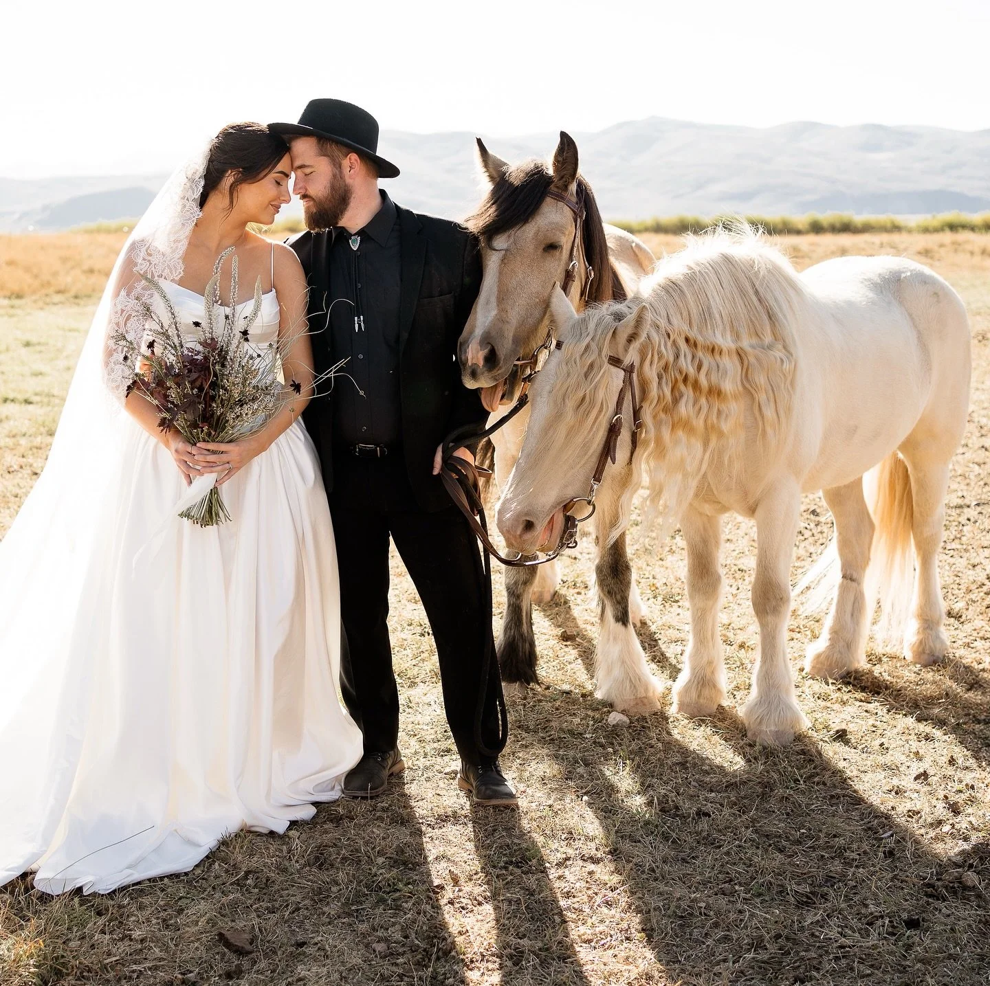 I mean&hellip; this bride, this bouquet, these horses, his bolo?? ✨

Bouquet @moandcofloral 
Photography @beccaphoto 
Creative director @gpellegrino.photo 
Venue @redarrowranchutah 
Couple @kristen0lson 
HMUA @beautybyjohan 

#parkcityflorist #ranchw