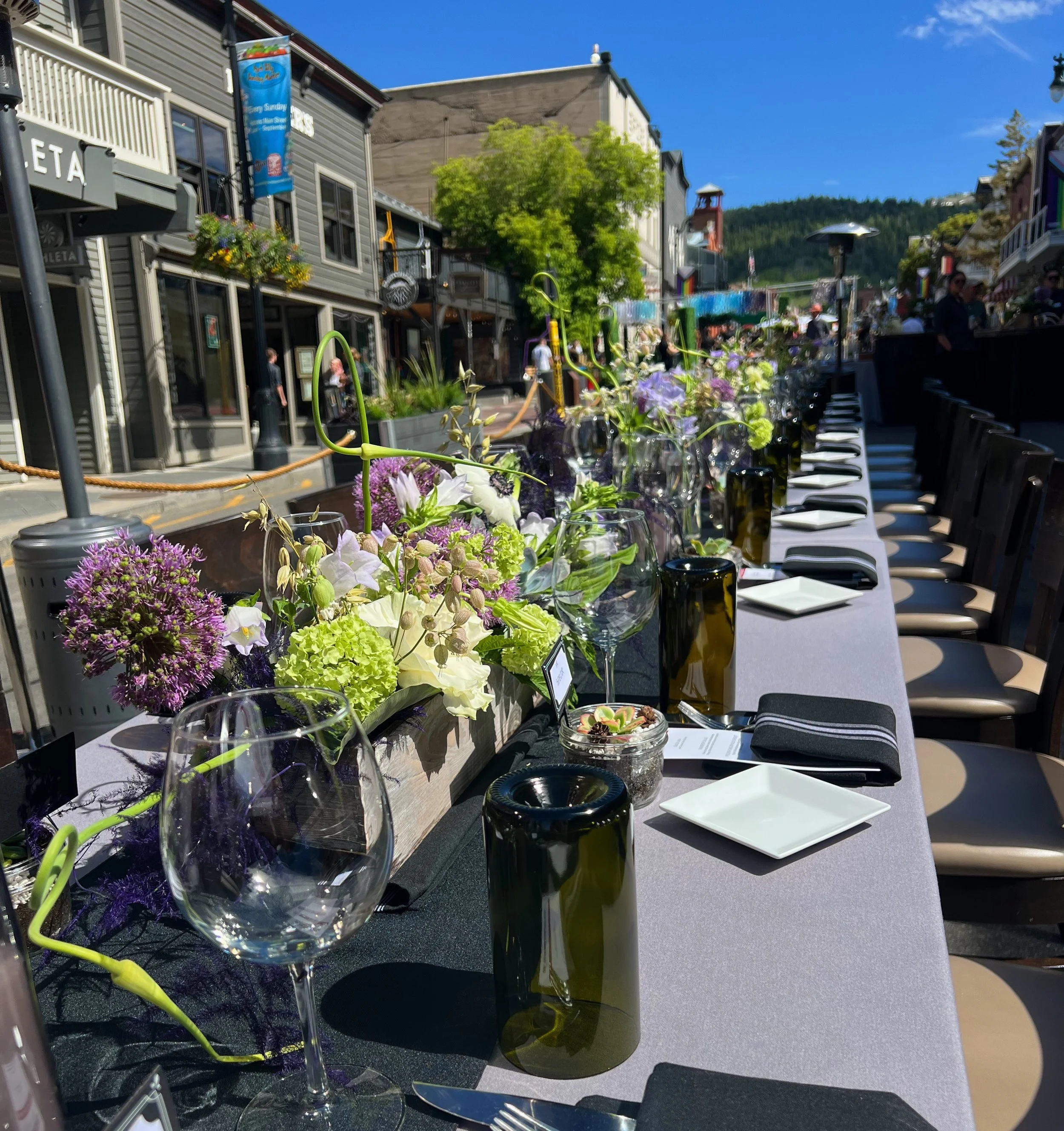 event florist park city deer valley utah st regis blue sky stein eriksen centerpeice sundance hi end floral design the montage