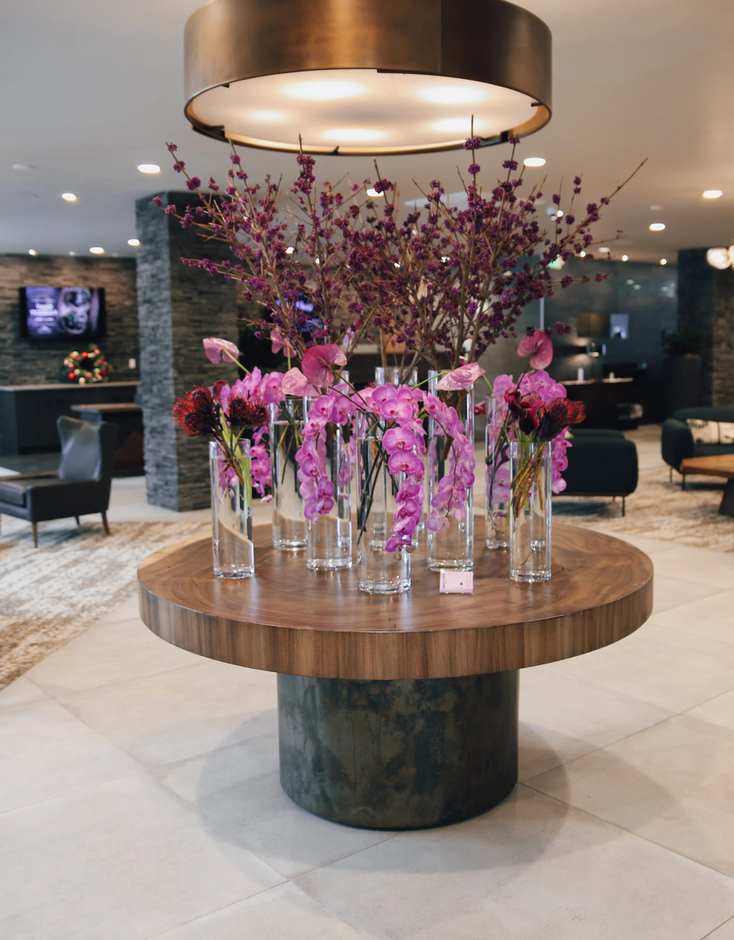 floral display custom installation park city utah main street sundance event florist