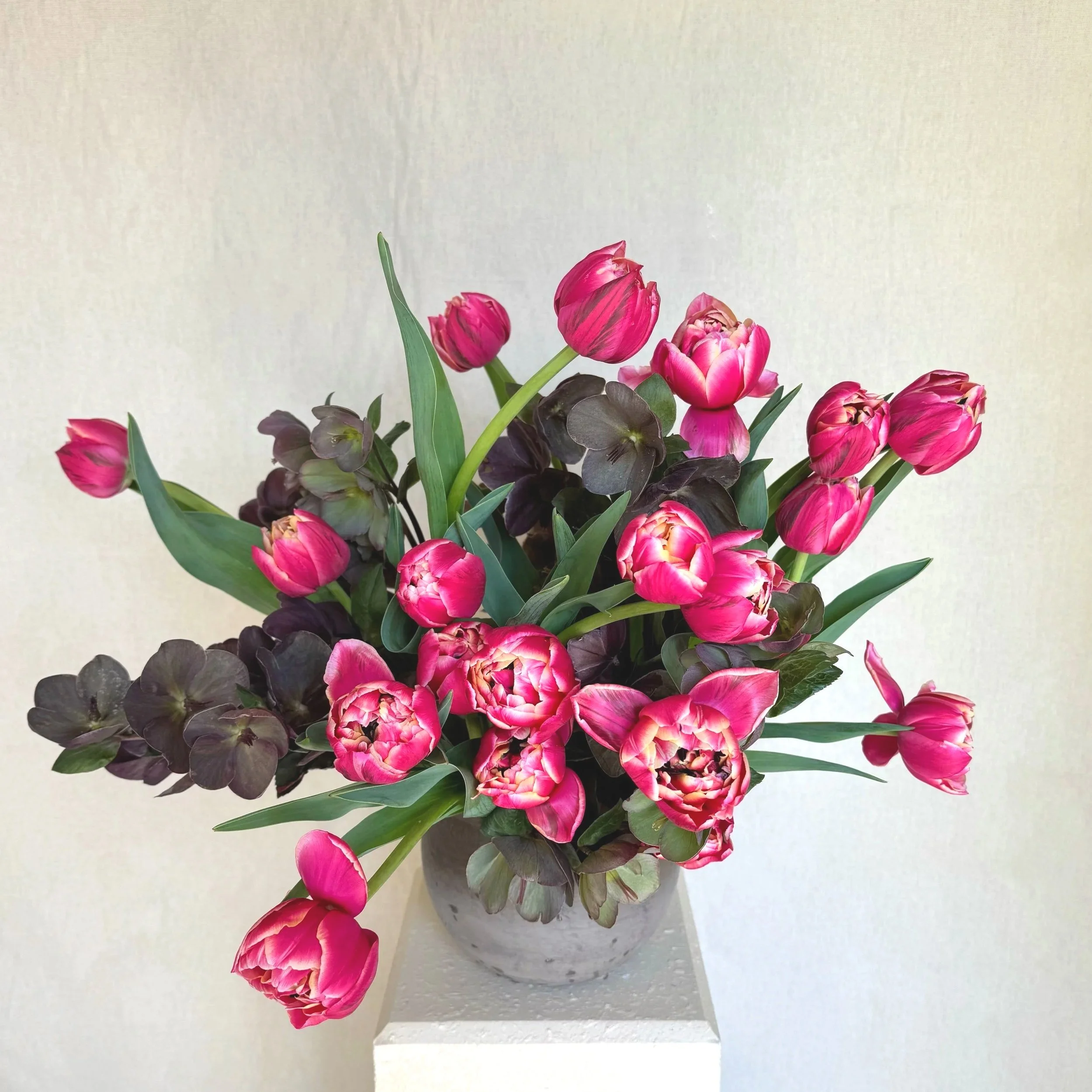 mother day flower delivery park city utah hot pink purple tulips