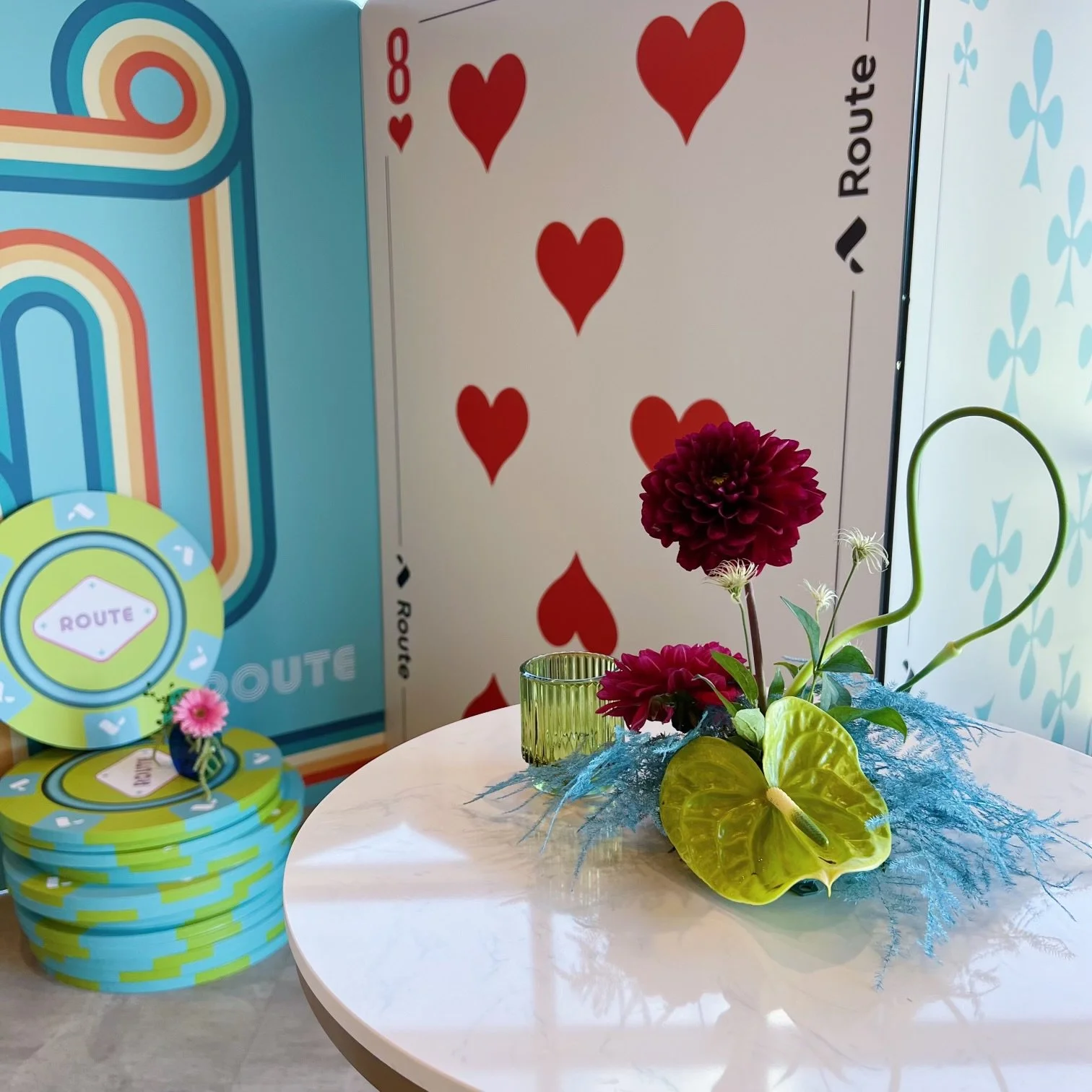 event florist park city deer valley utah st regis blue sky stein eriksen centerpeice sundance hi end floral design modern funky