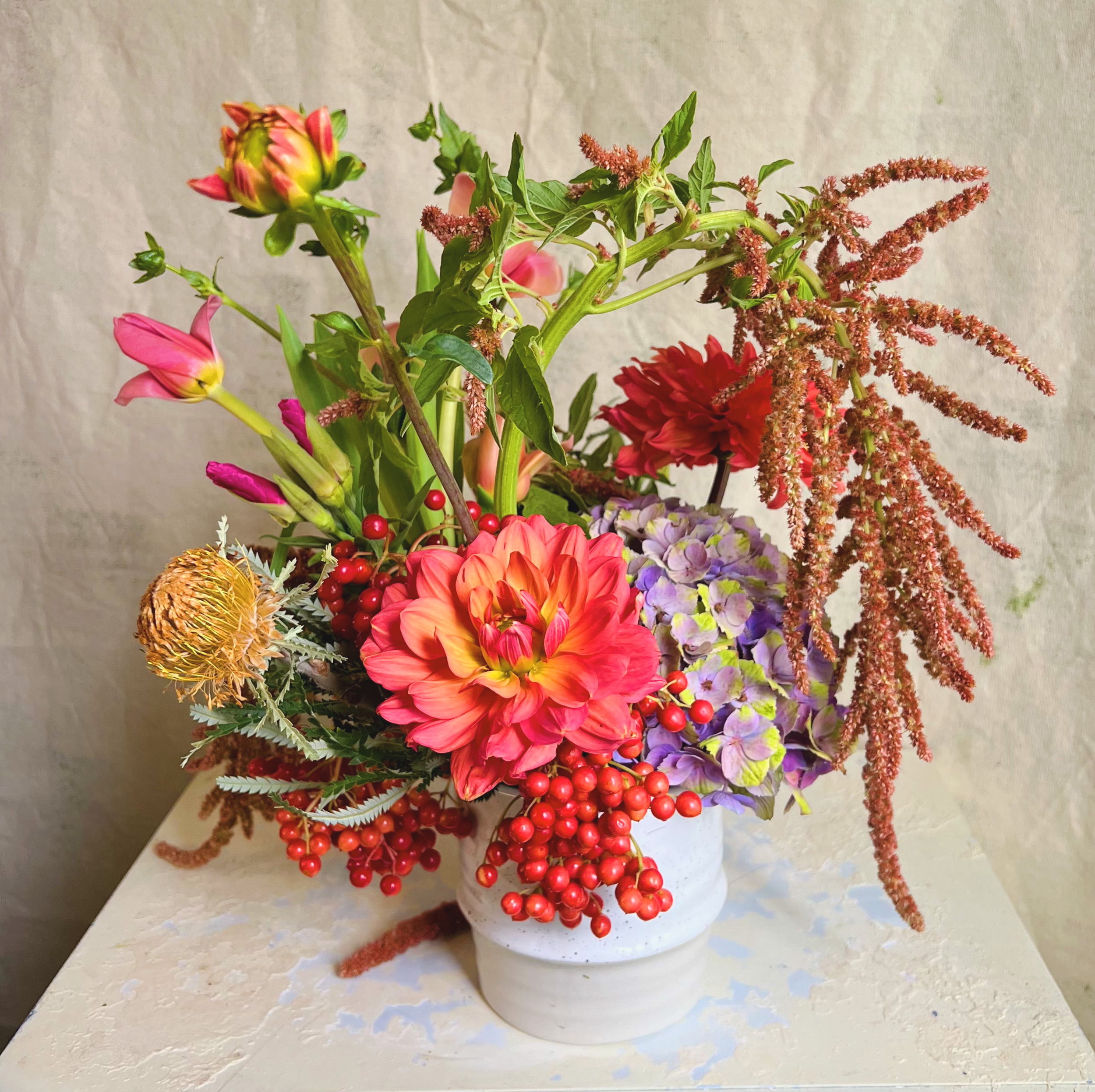 fall seasonal floral arrangement flower delivery park city utah heber city kamas midway