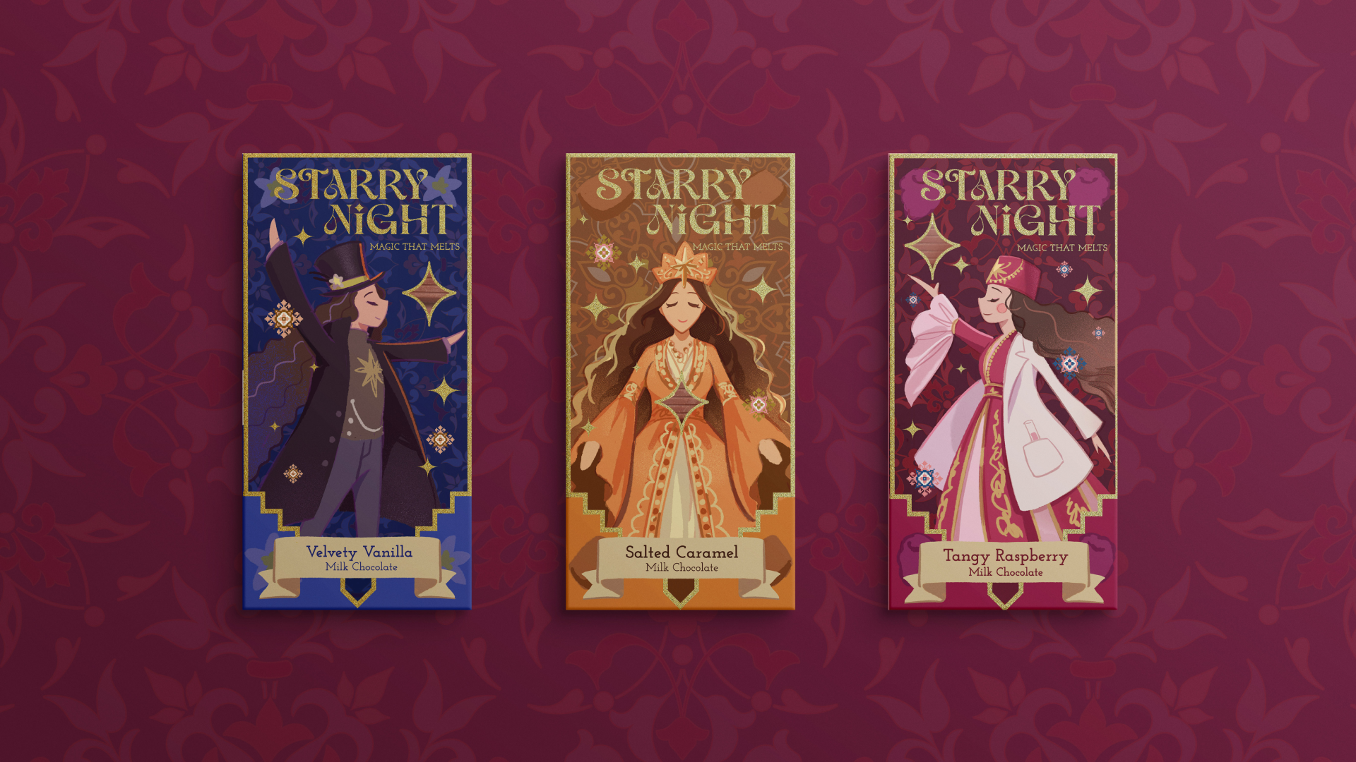 Chocolate Packaging - Starry Night