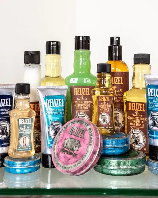Some products earn a permanent spot on our salon shelves, and @reuzel  is one of them. 💈

Created by two barbers in Rotterdam, this men's line is 100% vegan and cruelty-free, known for pomades and styling products with serious texture and long-lasti
