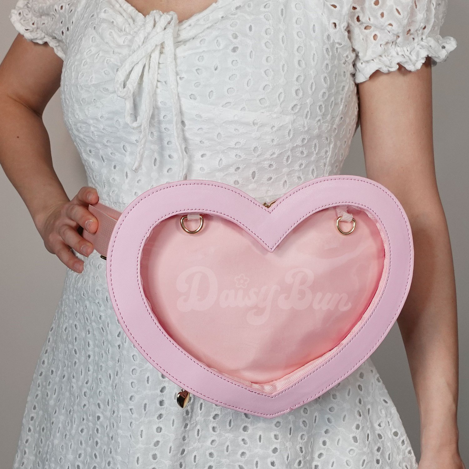 Pink Heart - Convertible Ita Bag Purse to Fanny Pack — DaisyBun