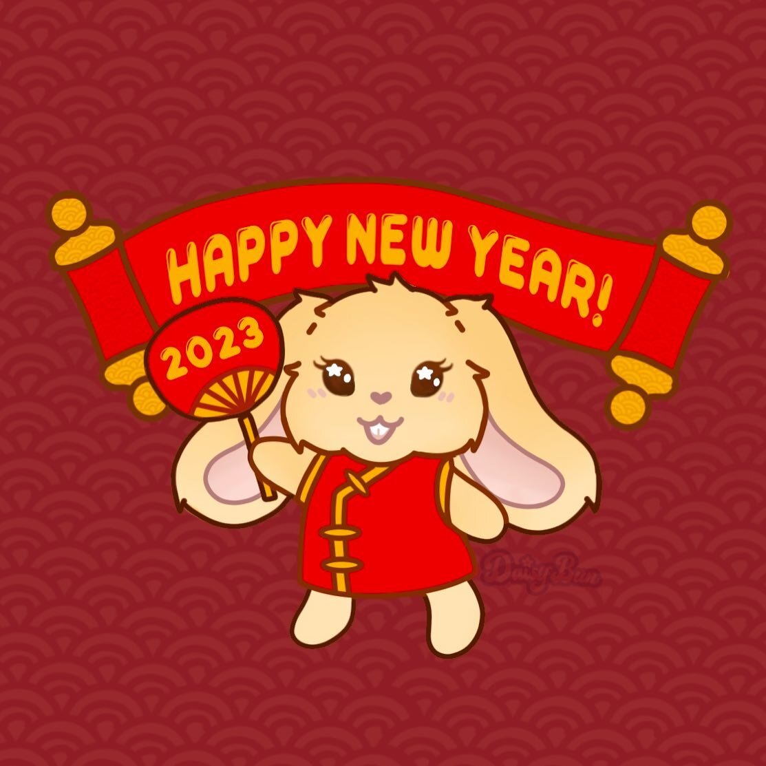 Happy Lunar New Year! 🧧🎊
It&rsquo;s the year of the rabbit so I thought I&rsquo;d draw our bunny mascot. 🐰
We hope your year is blessed with good fortune.