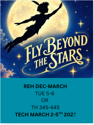 PETER PAN BEYOND THE STARS DEC-MARCH REHERSALS