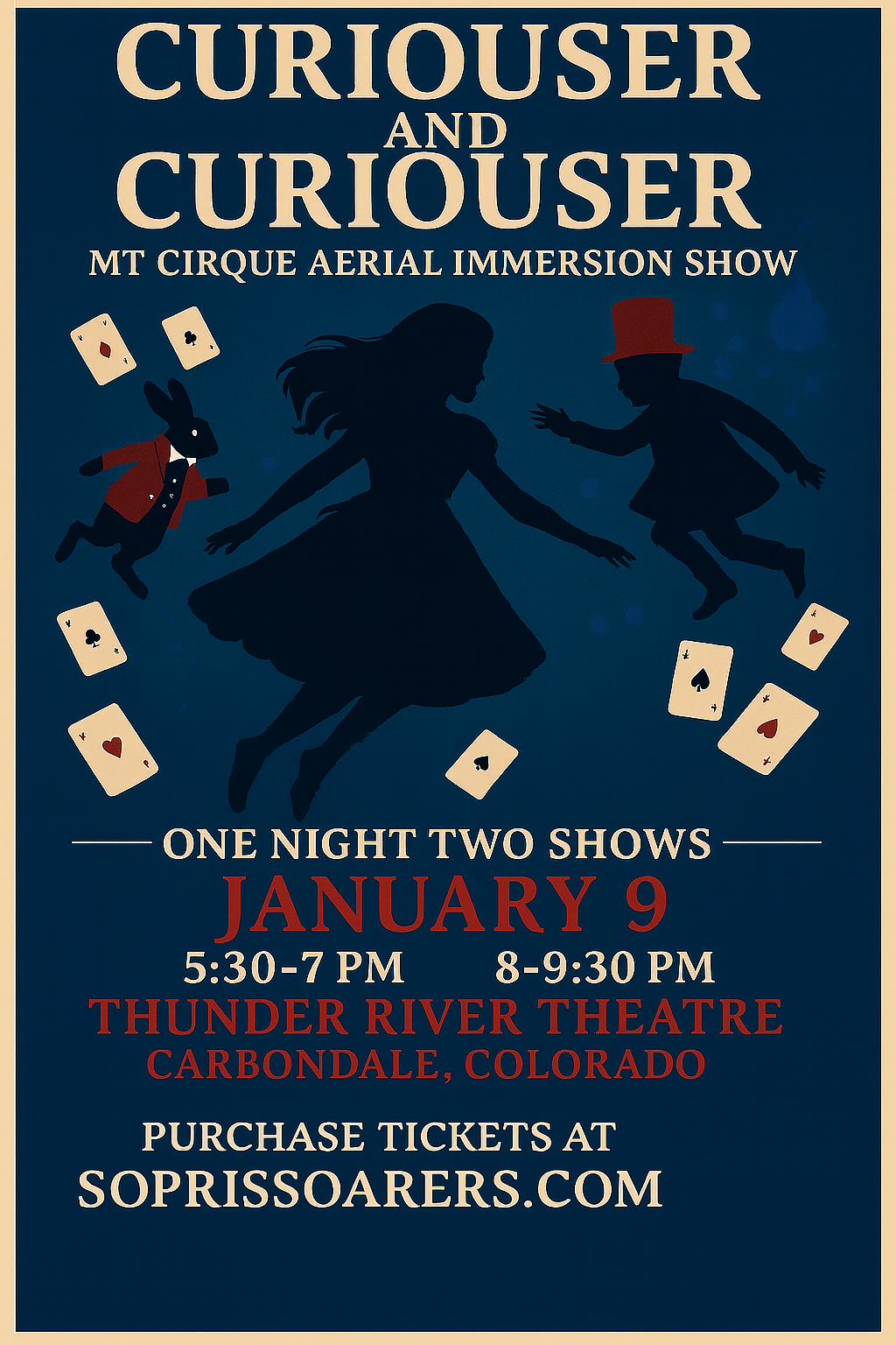 CURIOUS AND CURIOUSER JAN 9TH 2026 THUNDER RIVER THEATER