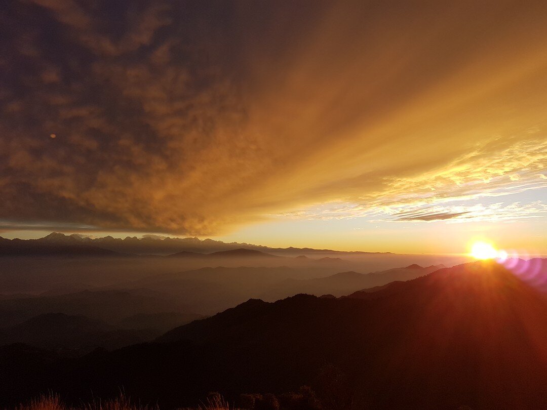 Sunrises in Nepal aren't bad I guess... introducing a series of posts from Nepal. Chickenfeet Travels' newest destination!⁠
.⁠
.⁠
.⁠
#nofilter #sustainabletravel #responsibletravel#travelbetter #traveldeeper#changethewayyoutravel#conscioustravel #chi