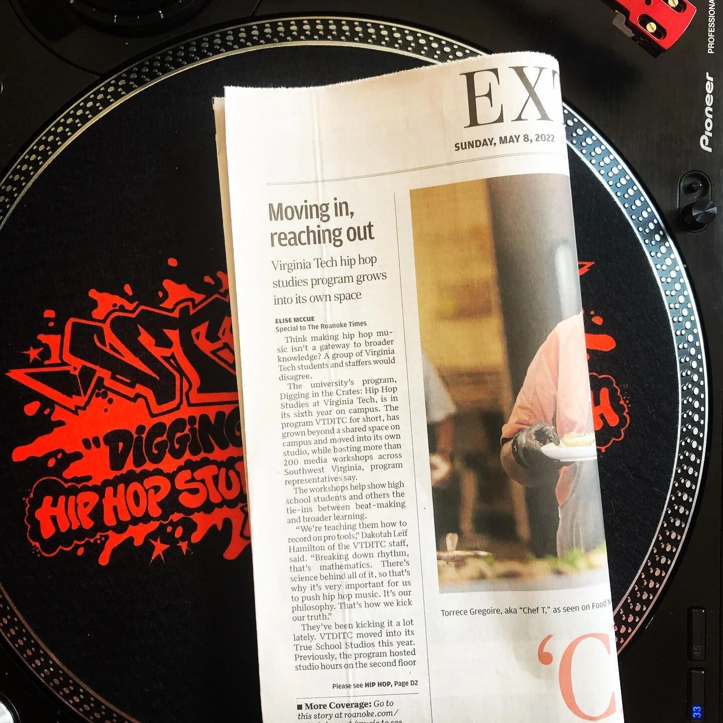 ICYMI! Here&rsquo;s the print version of the article highlighting the #VTDITC program and #TrueSchoolStudios in yesterday&rsquo;s @roanoketimes ! Thanks again for the opportunity as well as huge shouts out to our community &amp; campus partners who m