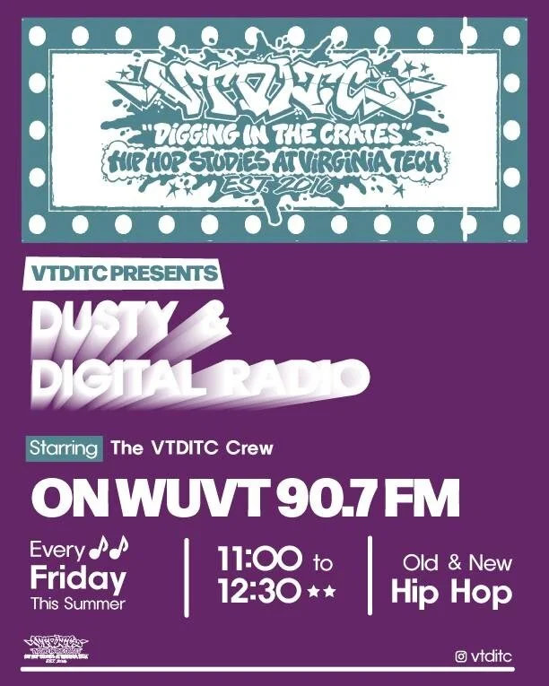 #VTDITC Dusty &amp; Digital every Friday 11-12:30PM on WUVT 90.7FM (WUVT)