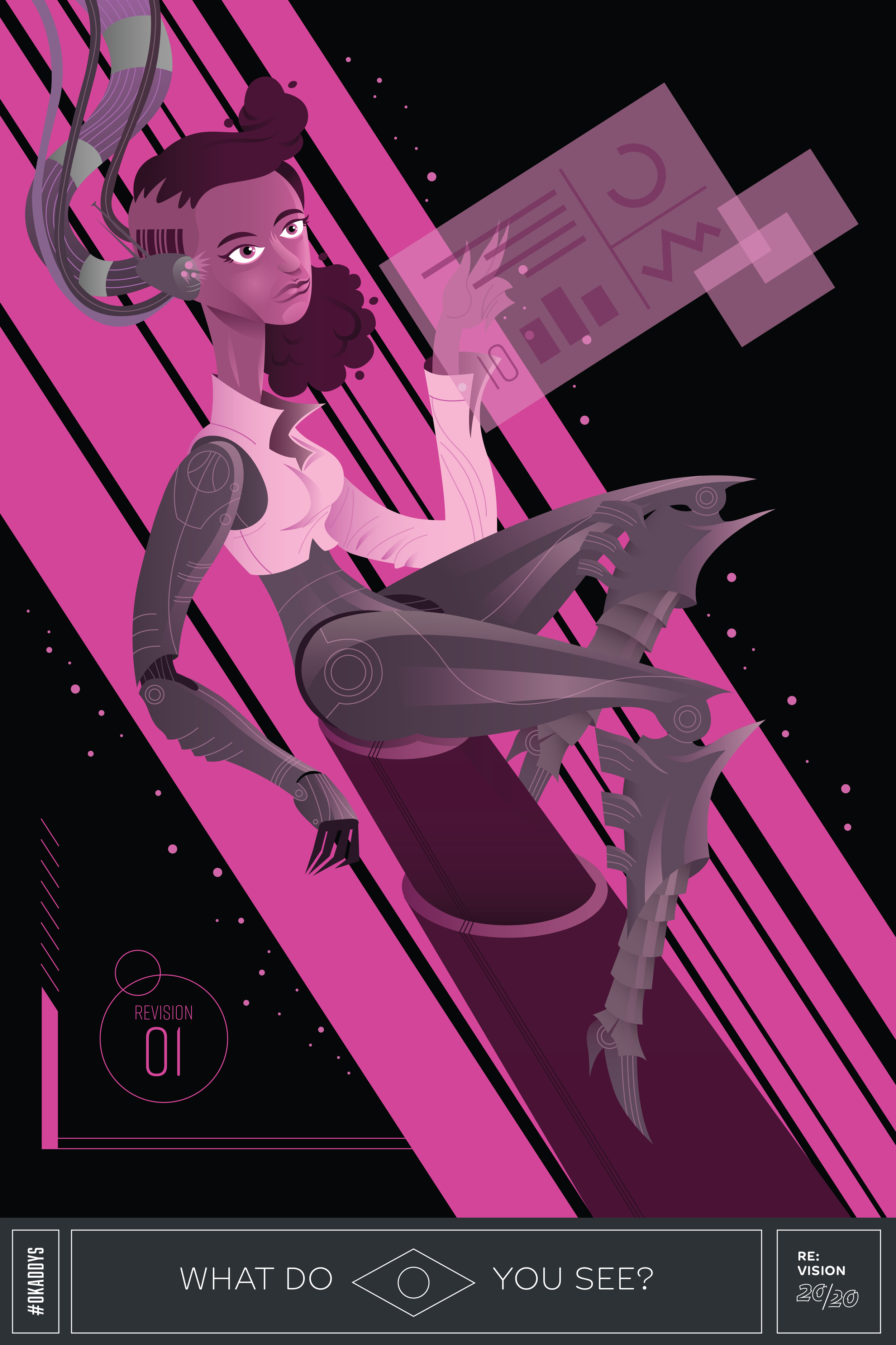 Cyberpunk Re:Vision - Oklahoma City Advertising Awards poster