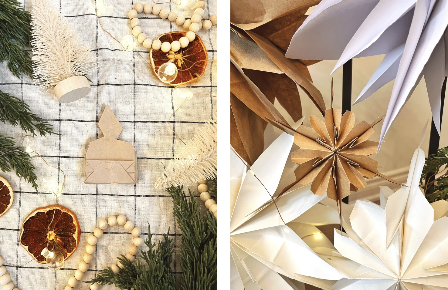 How To Create Easy $1 Paper Bag Snowflakes — The Kwendy Home