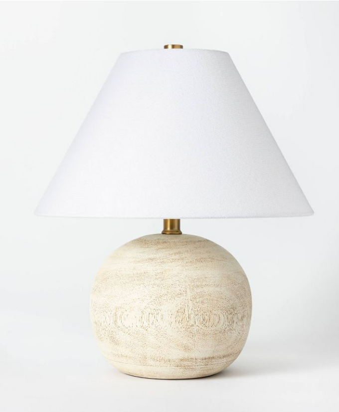 Medium Faux Wood Lamp