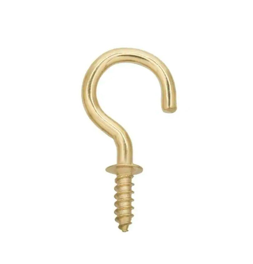 Brass Plated Cup Hook