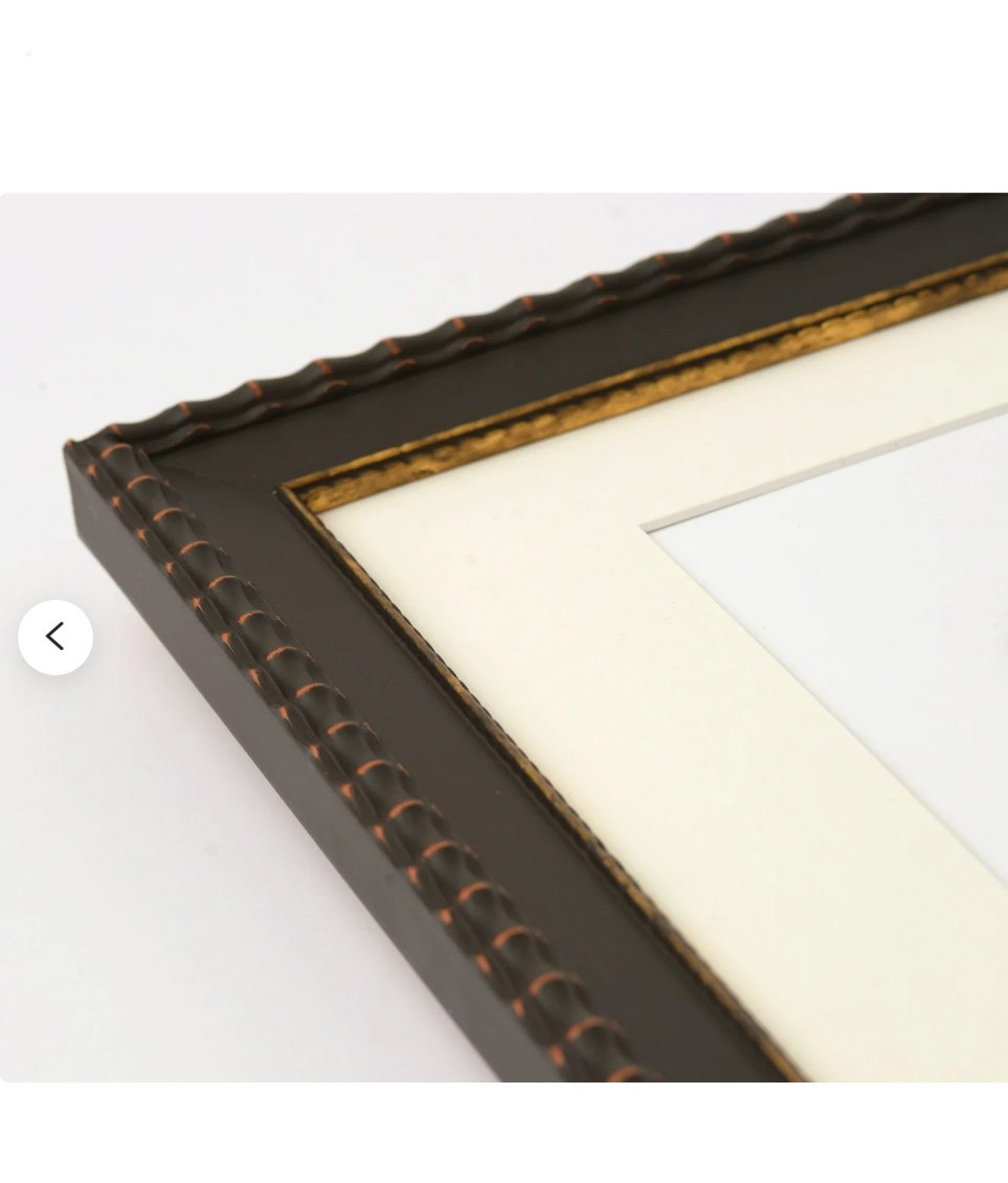Black Gold Accent Wood Frame 