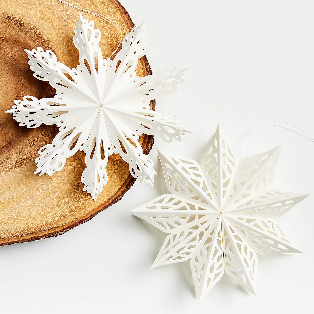 Cutout Snowflake Ornaments