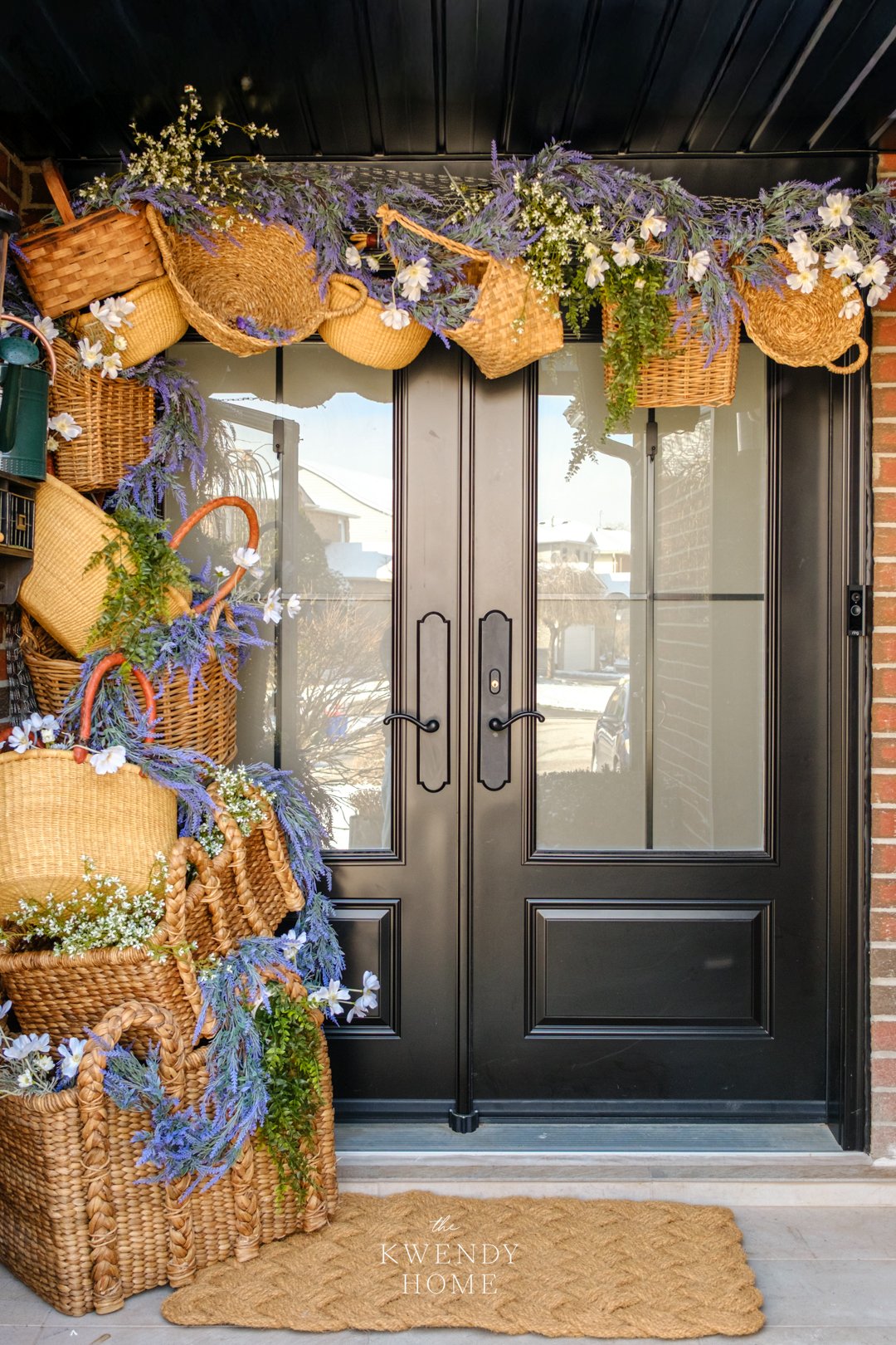 Spring Porch Idea: Basket Arch