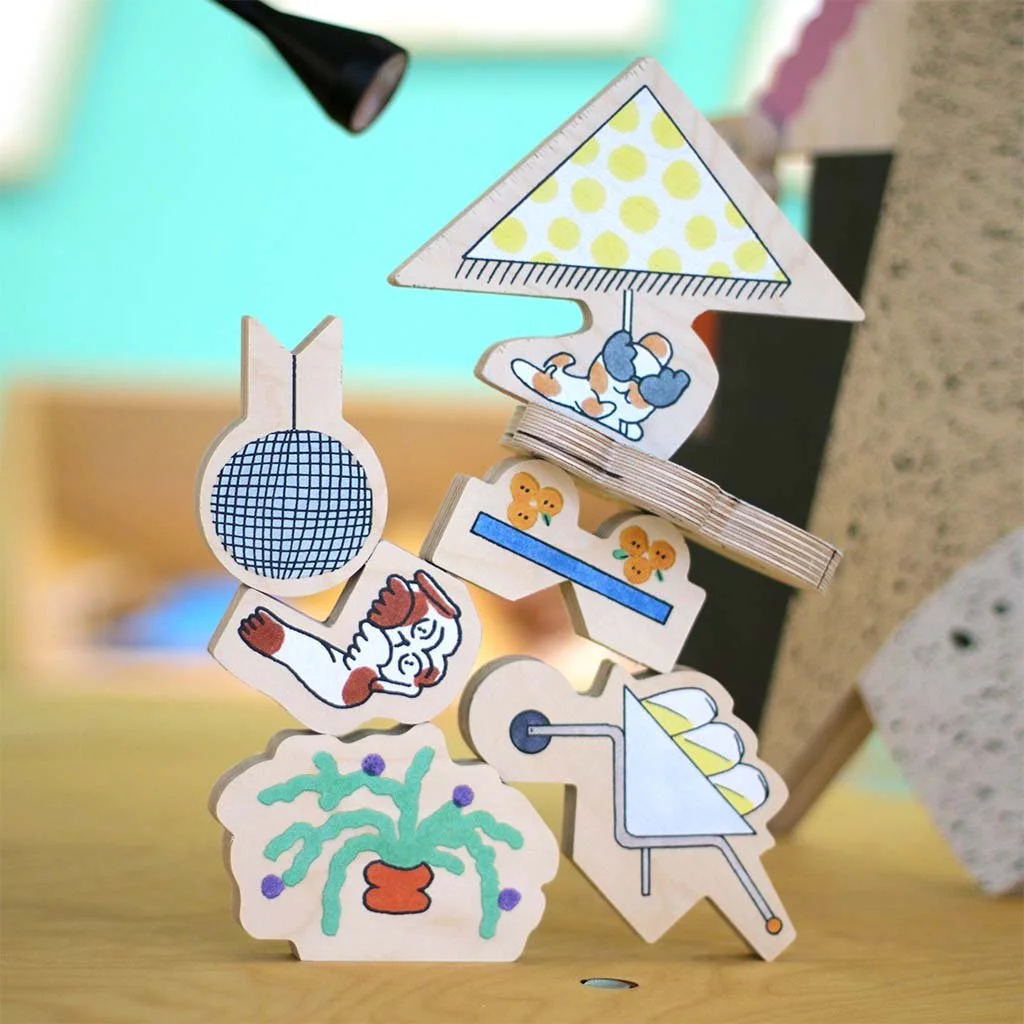 Construction par les enfants lors du Bibijeu, MOMIX, 2024