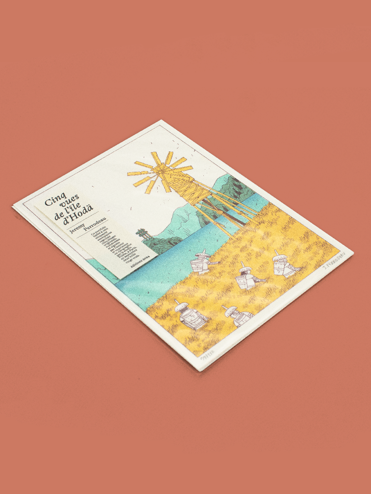 Cinq vues de l'île d'Hoda - Jeremy Perrodeau - {cartes riso}