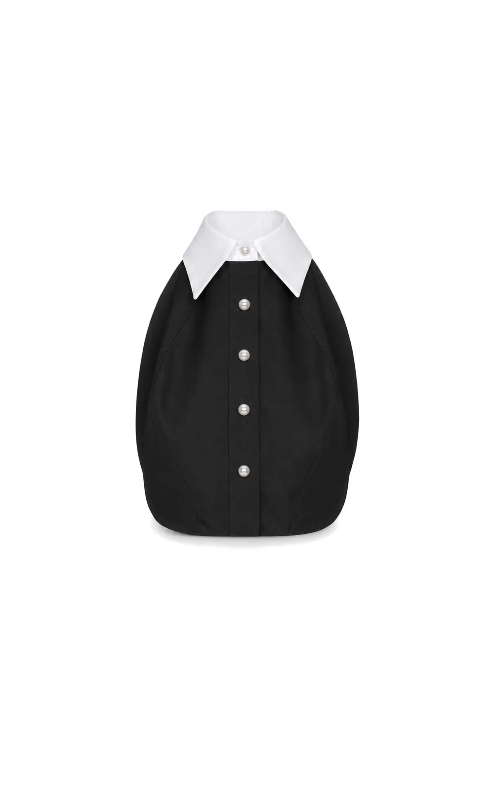 The Tuxedo Halter Neck - Black