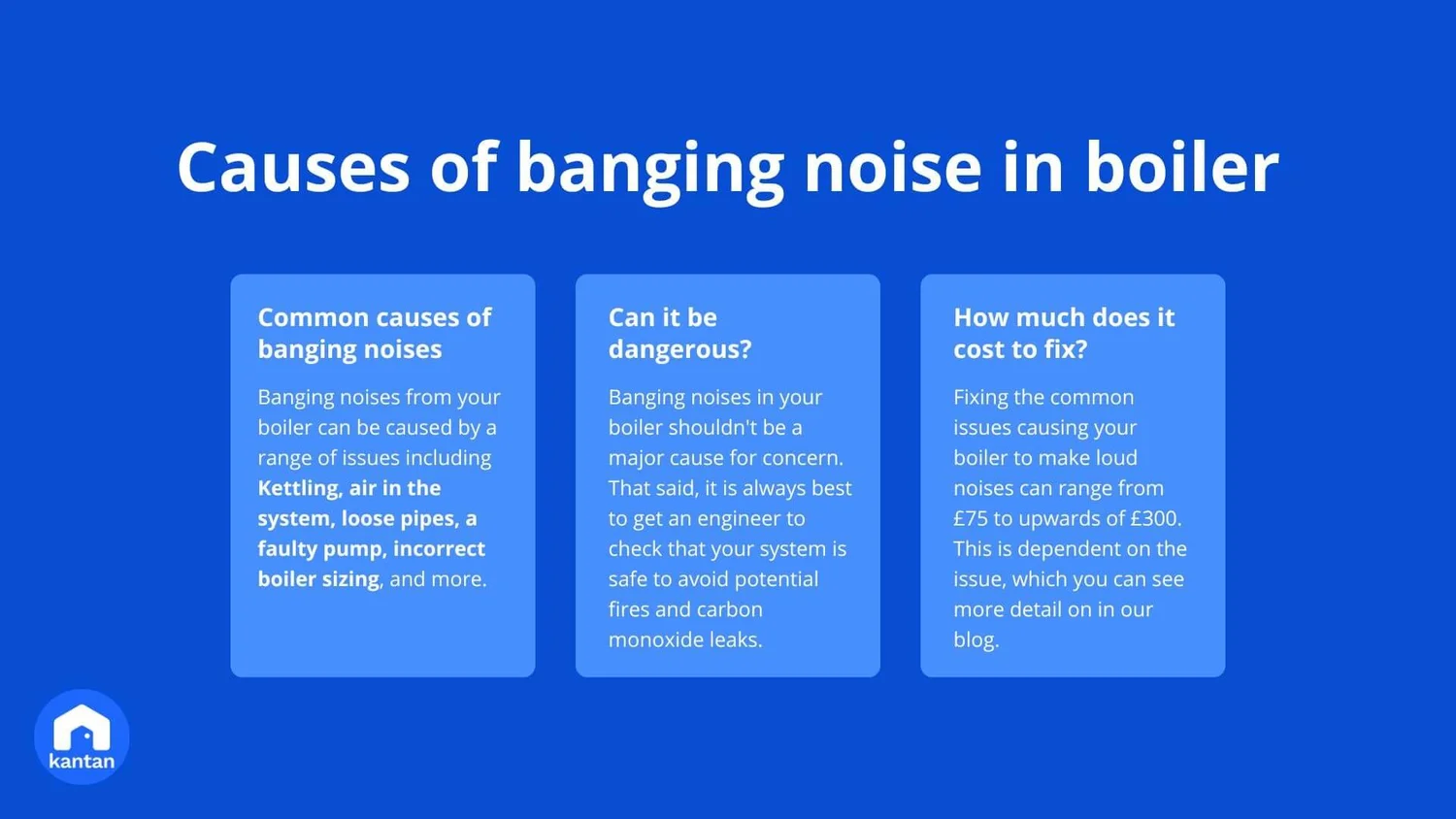 Boiler banging noise causes, dangers, and the cost to fix — Kantan