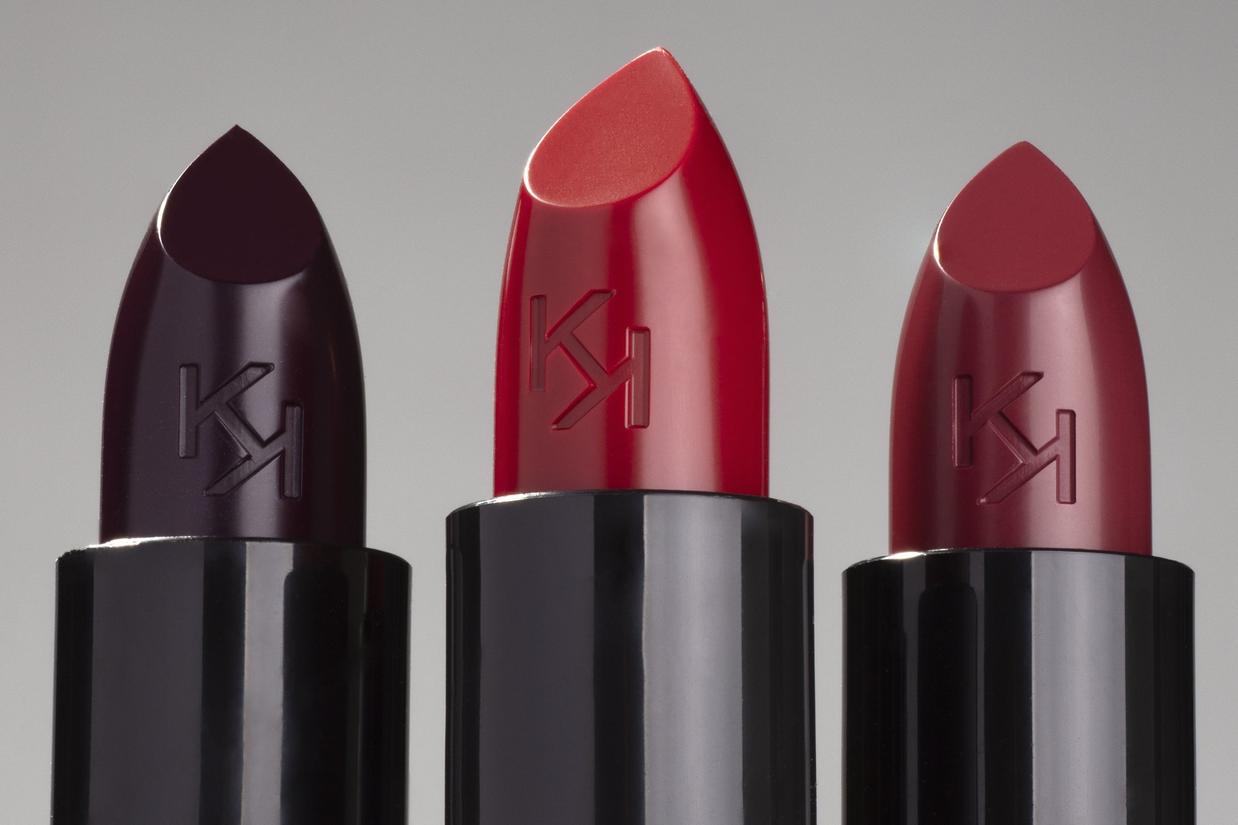 Photos publicitaire pour des rouges à lèvre de la marque KIKO MILANO