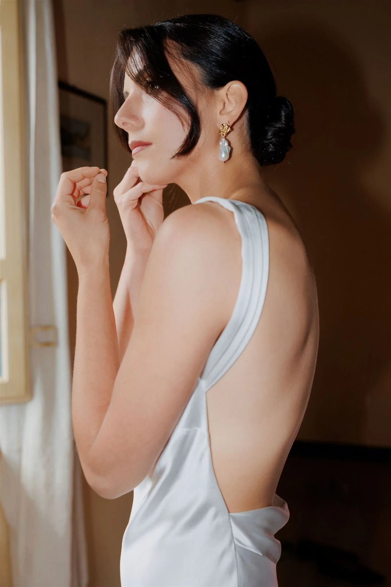 Bride getting ready Tuscany