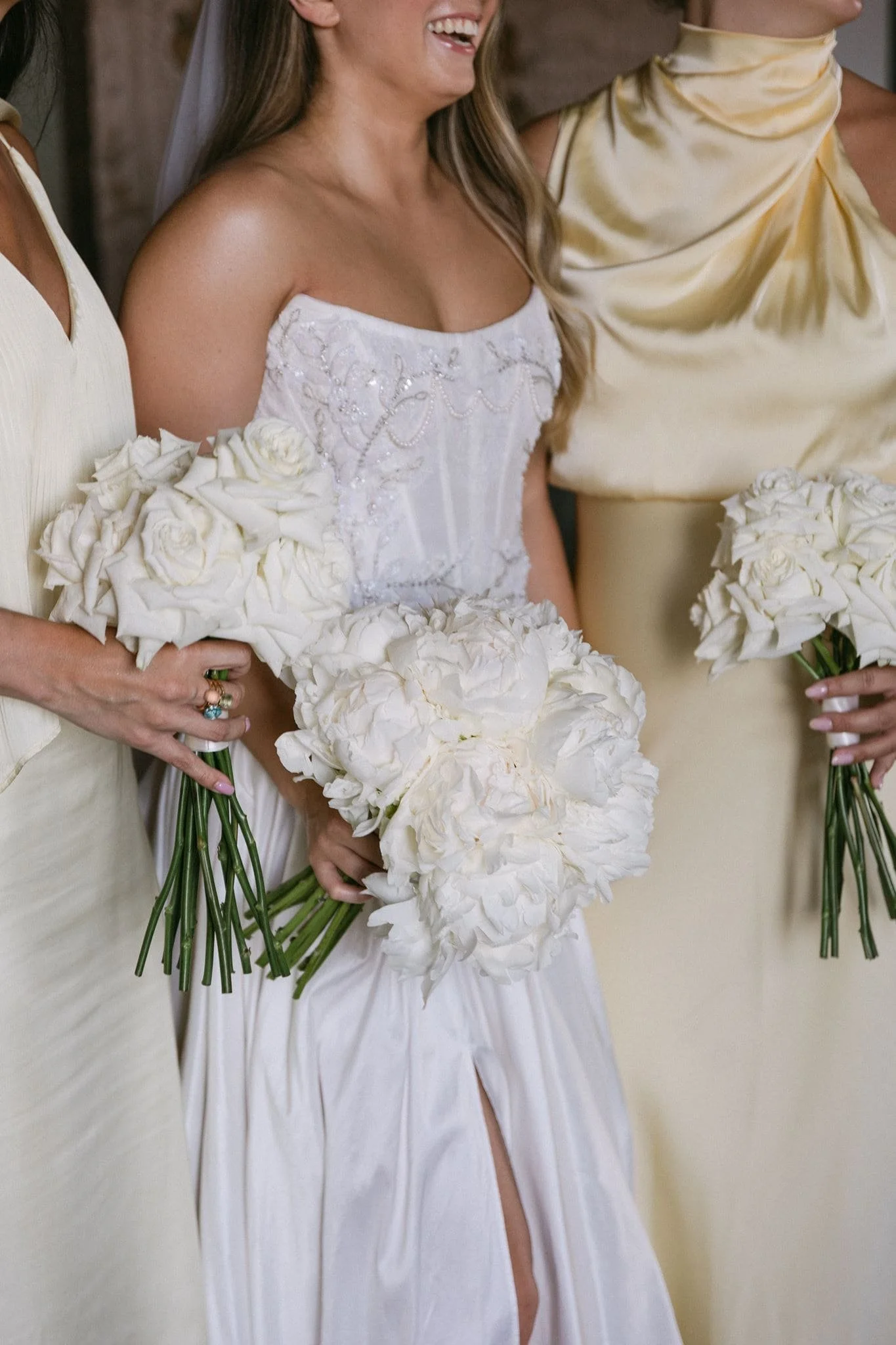 Bridal and bridesmaids bouquet