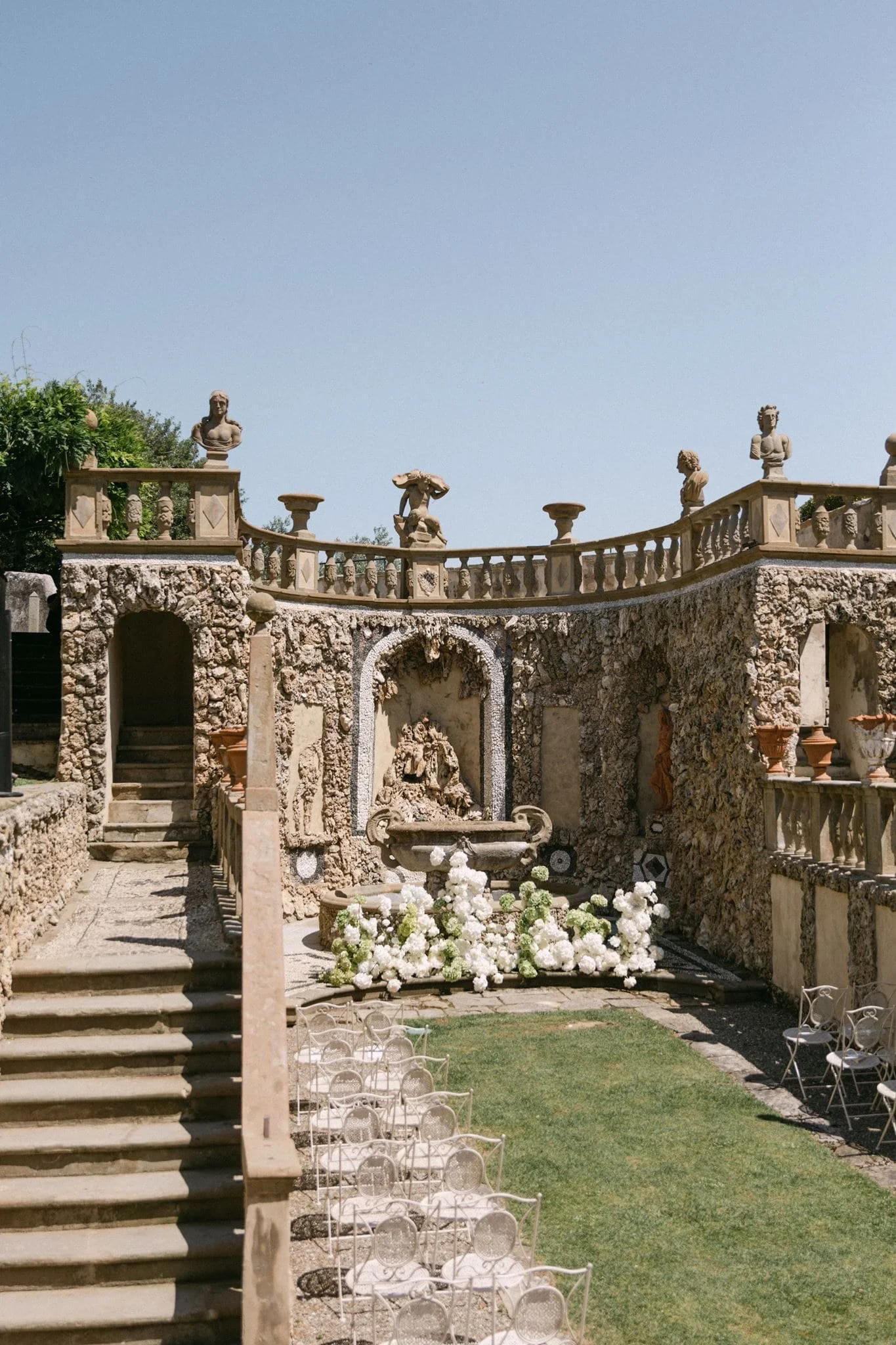 Wedding Ceremony art Villa Gamberaia