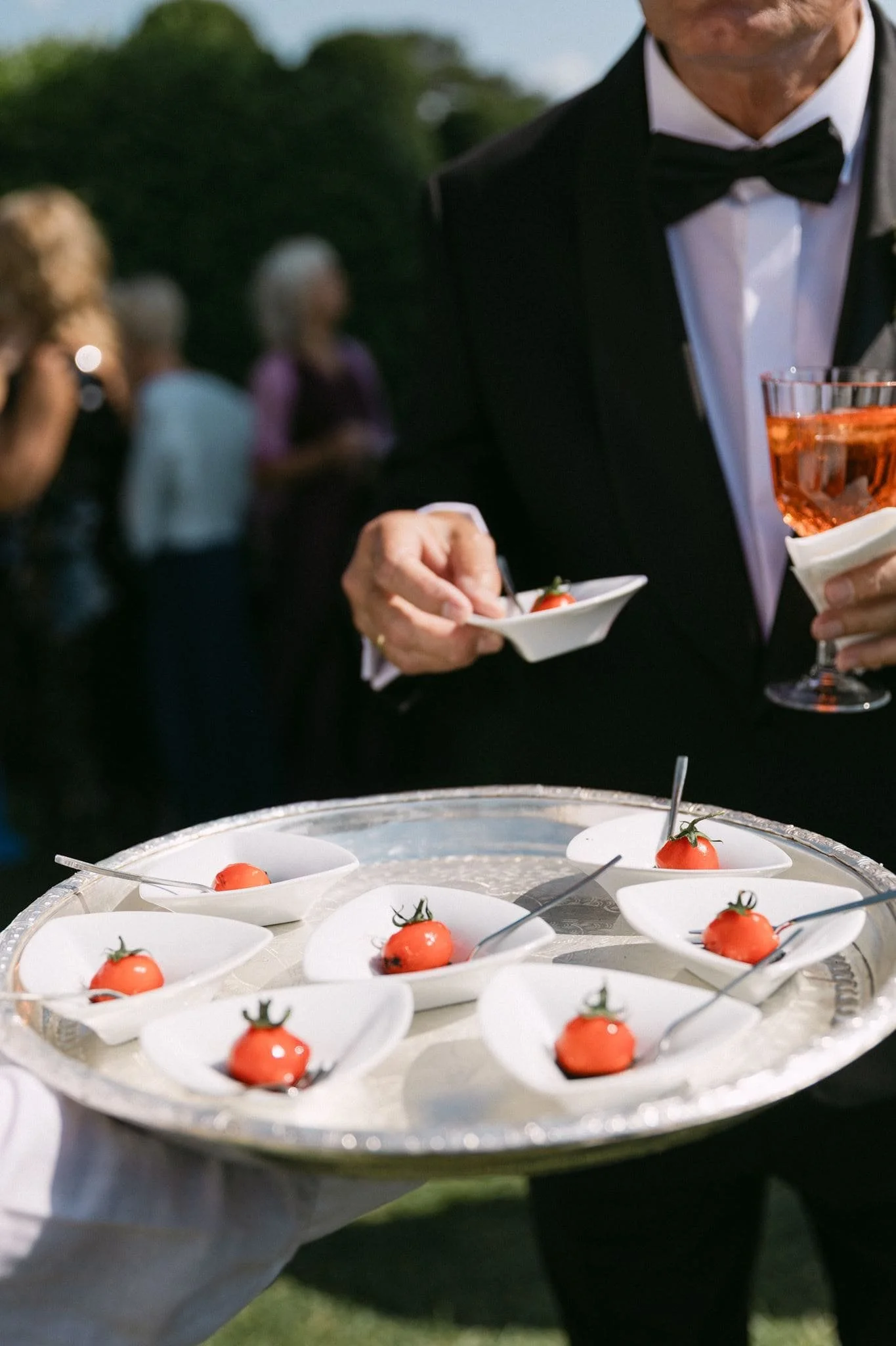 Weddign Cocktail hour canapes 