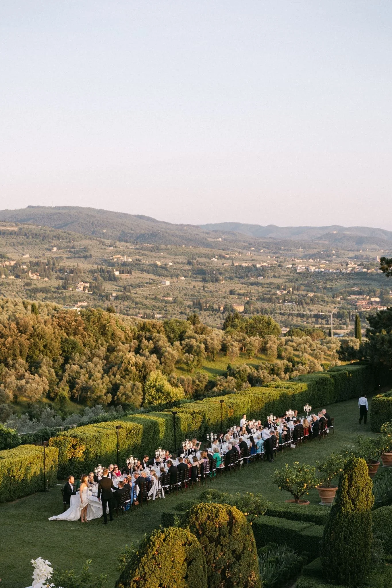 Luxury destination wedding details at Villa Gamberaia