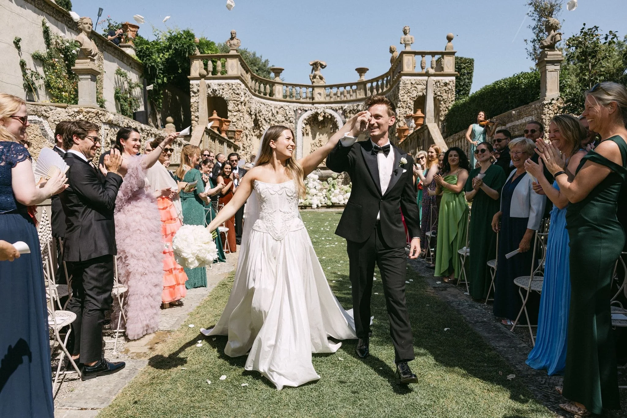 Luxury destination wedding ceremony