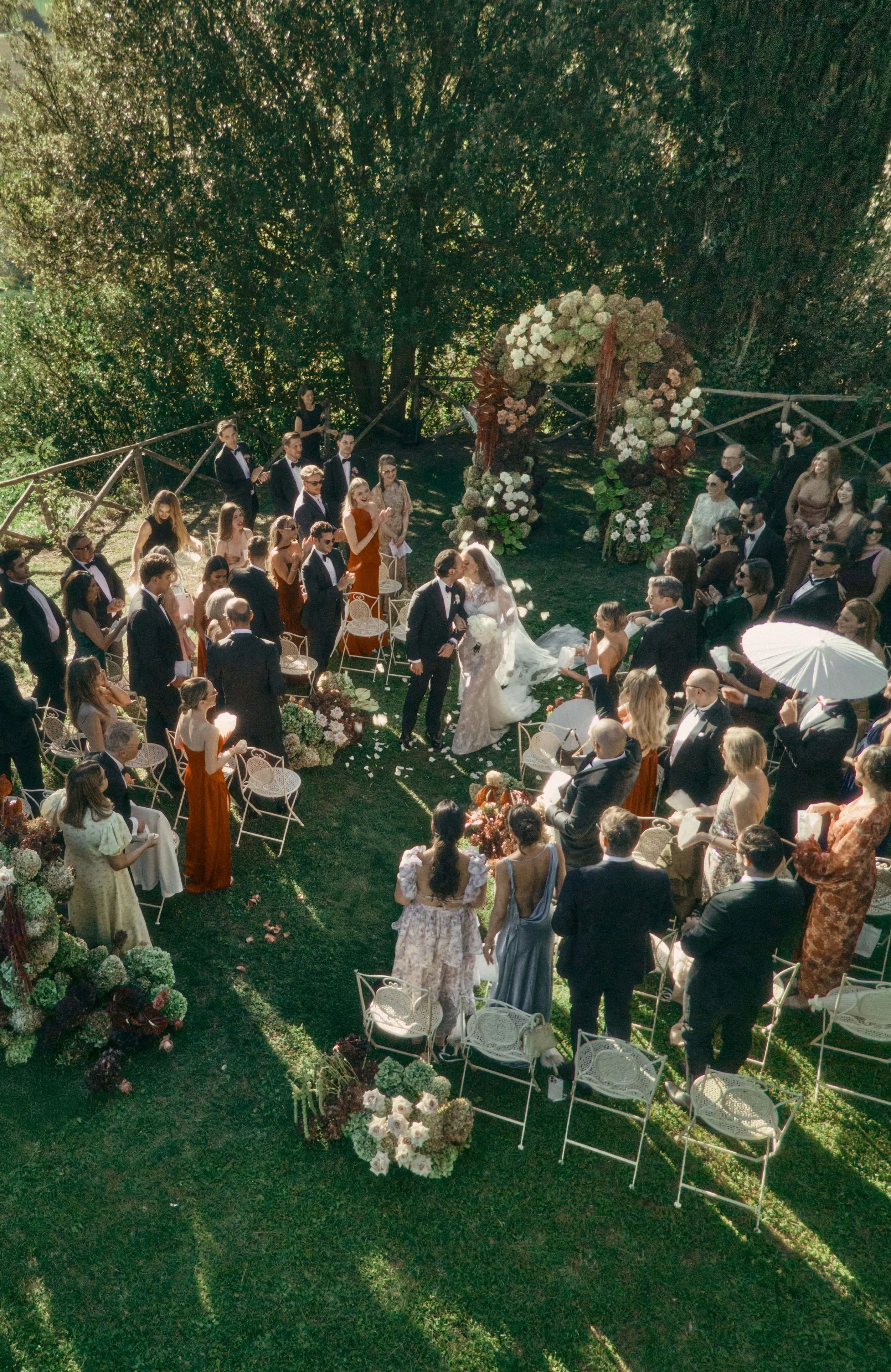 Romantic Outdoor Wedding Ceremony in Tuscany